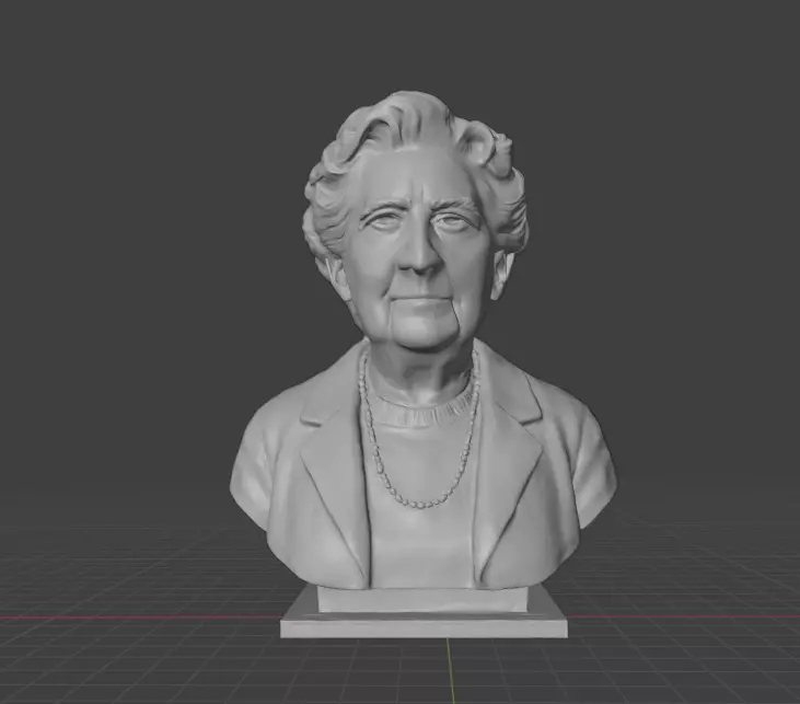 Agatha Christie 3D print model_9