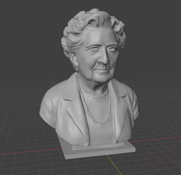 Agatha Christie 3D print model_6