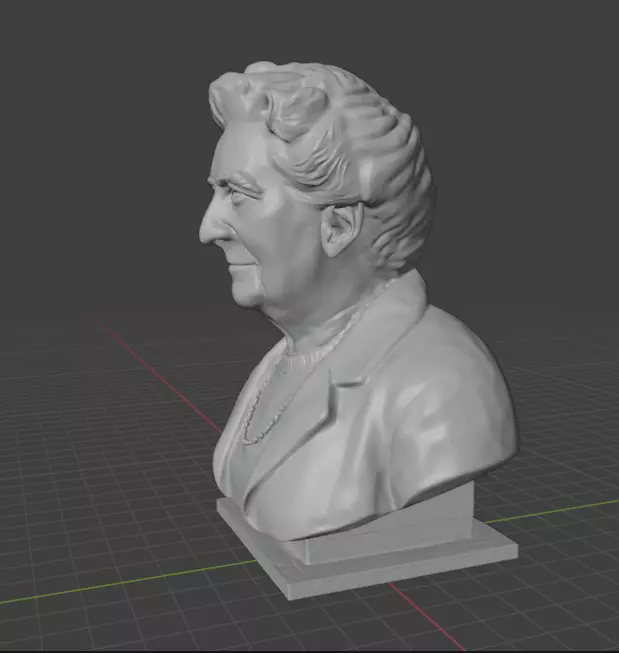 Agatha Christie 3D print model_12