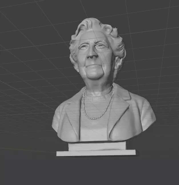 Agatha Christie 3D print model_10