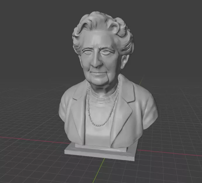 Agatha Christie 3D print model_18