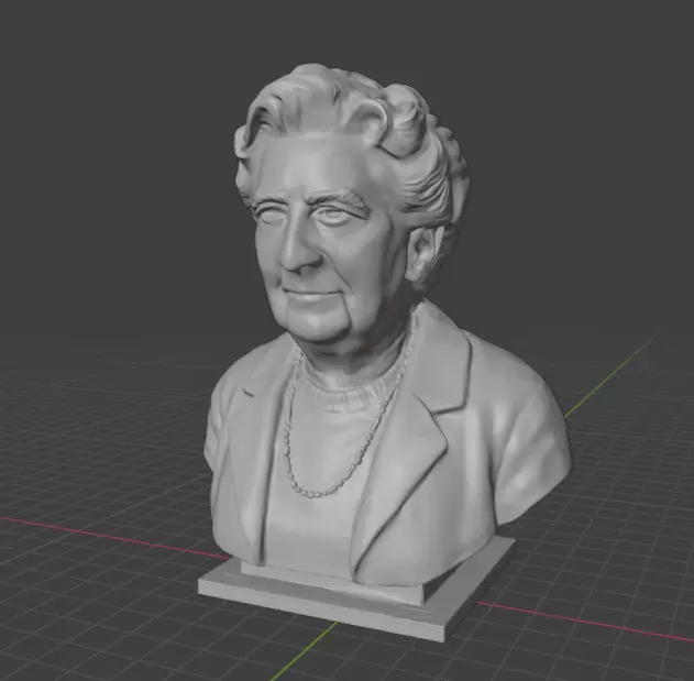 Agatha Christie 3D print model_15