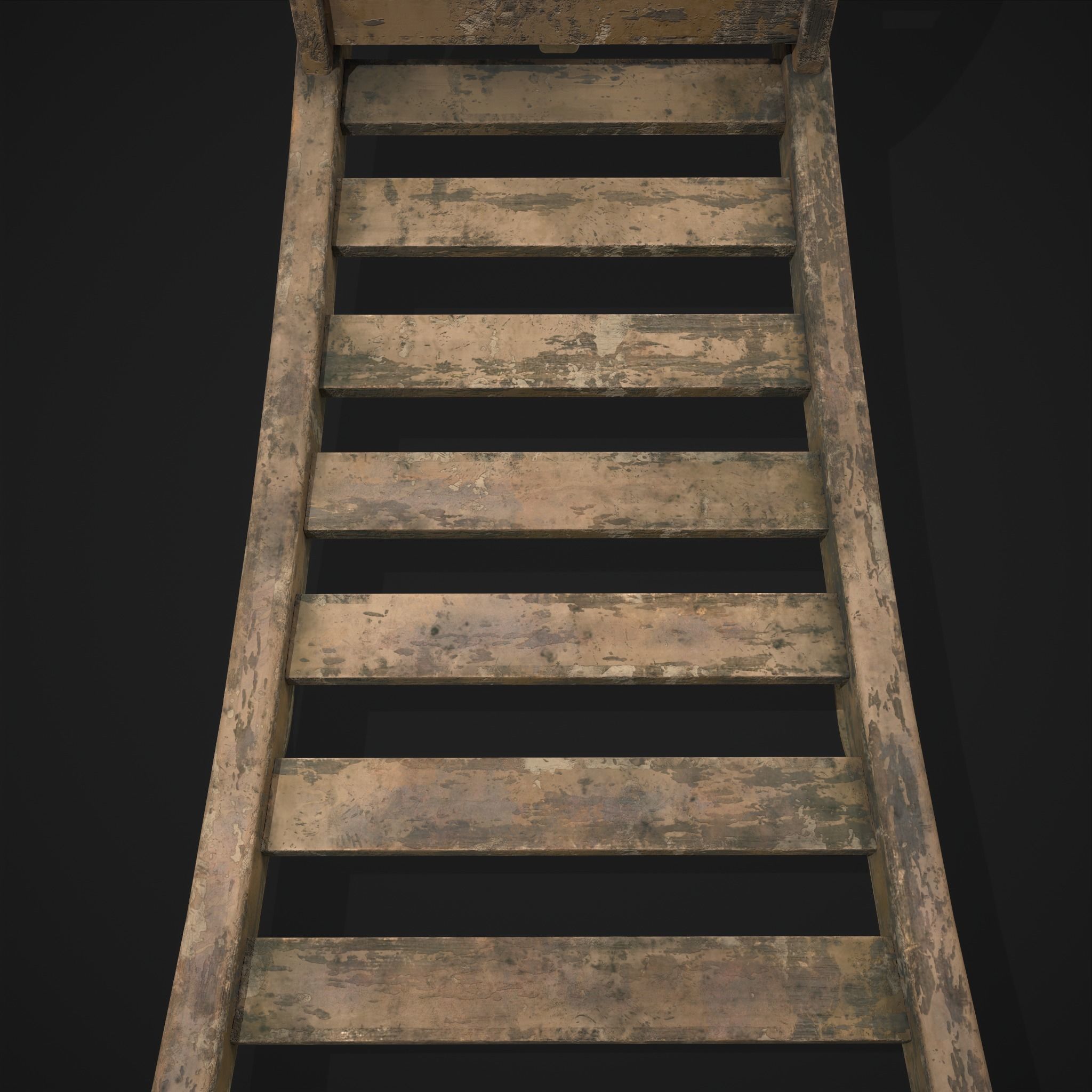 Stone Wheeled Wheelbarrow  Low-poly 3D model_17