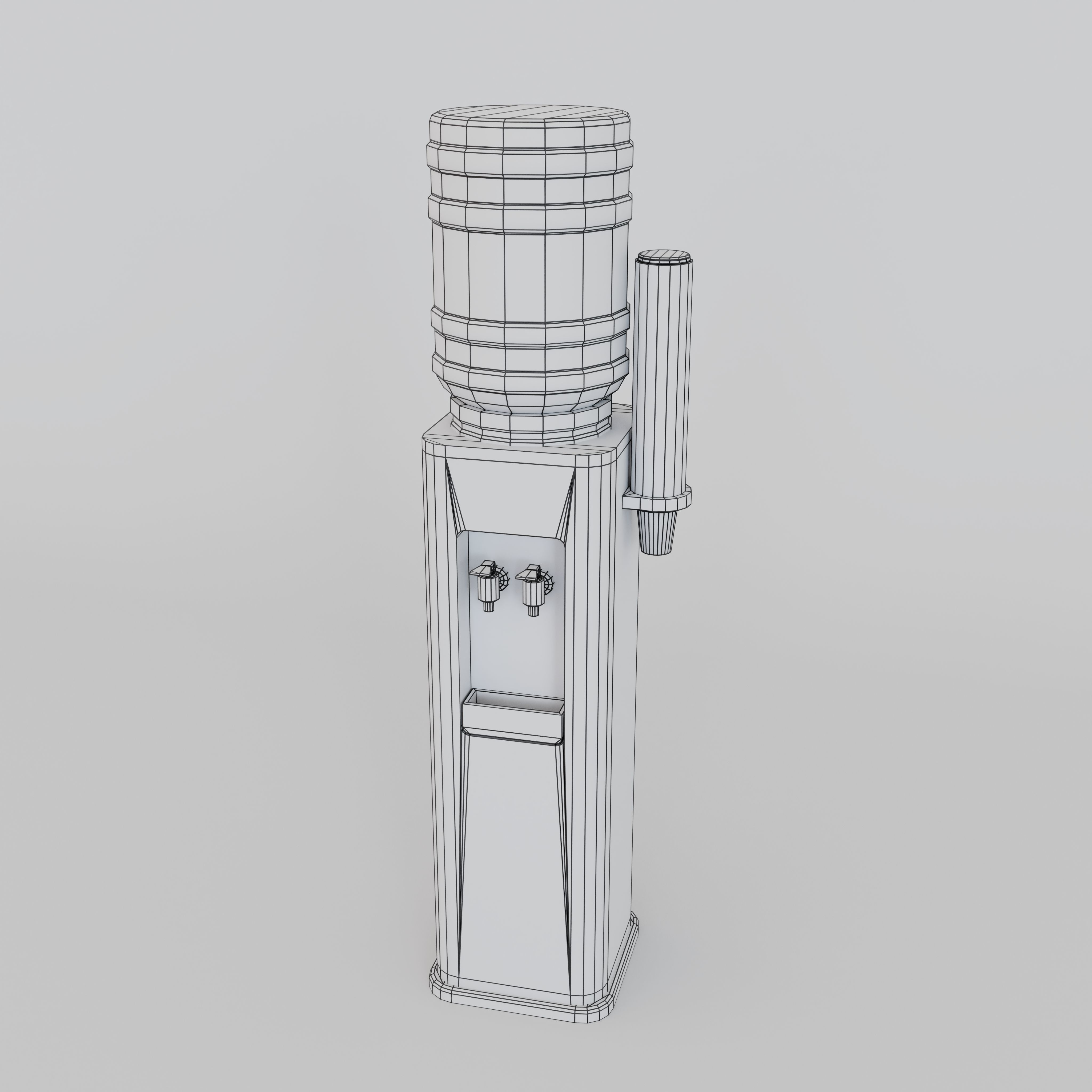 Water Dispencer - LowPoly Model 3D Low-poly 3D model_4
