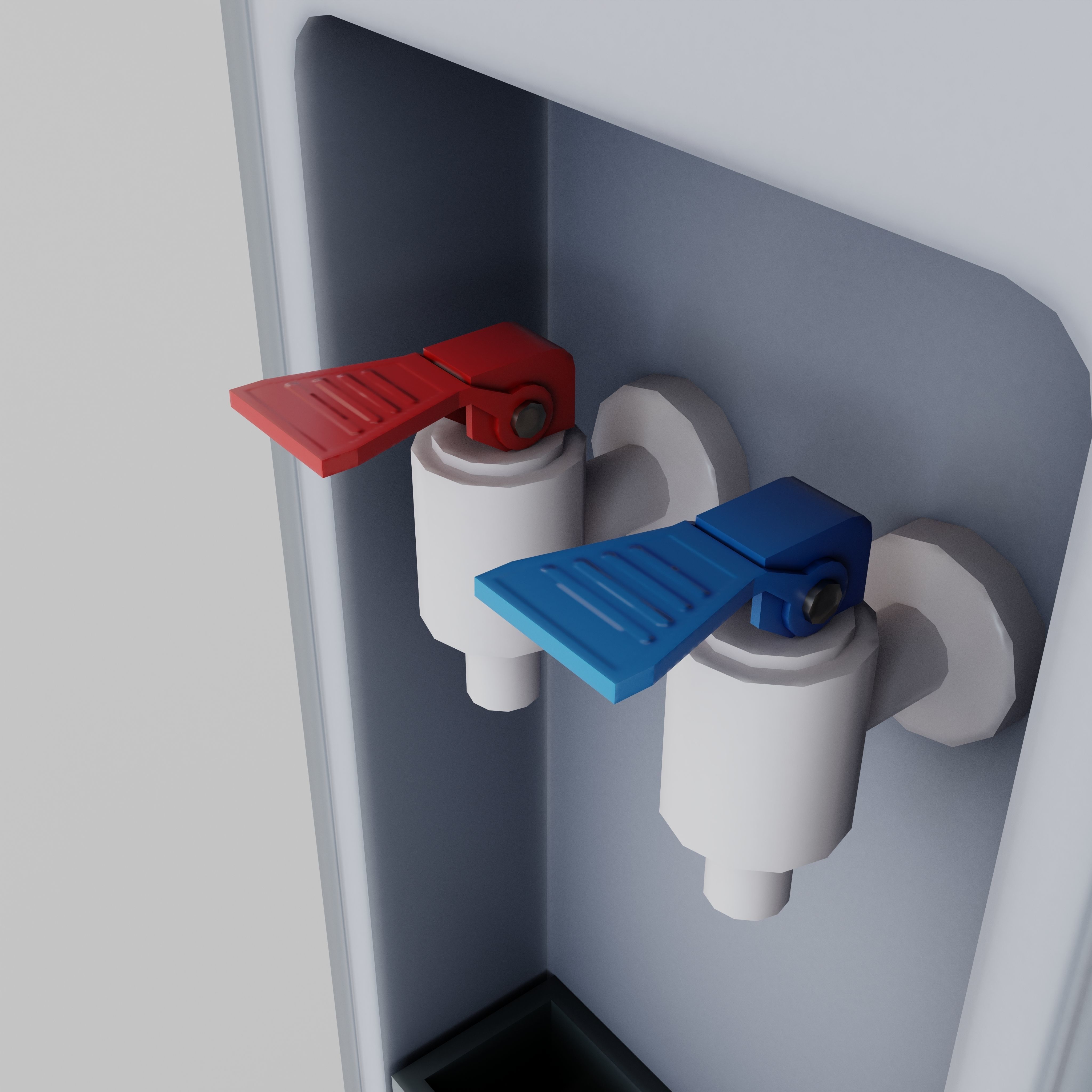 Water Dispencer - LowPoly Model 3D Low-poly 3D model_3