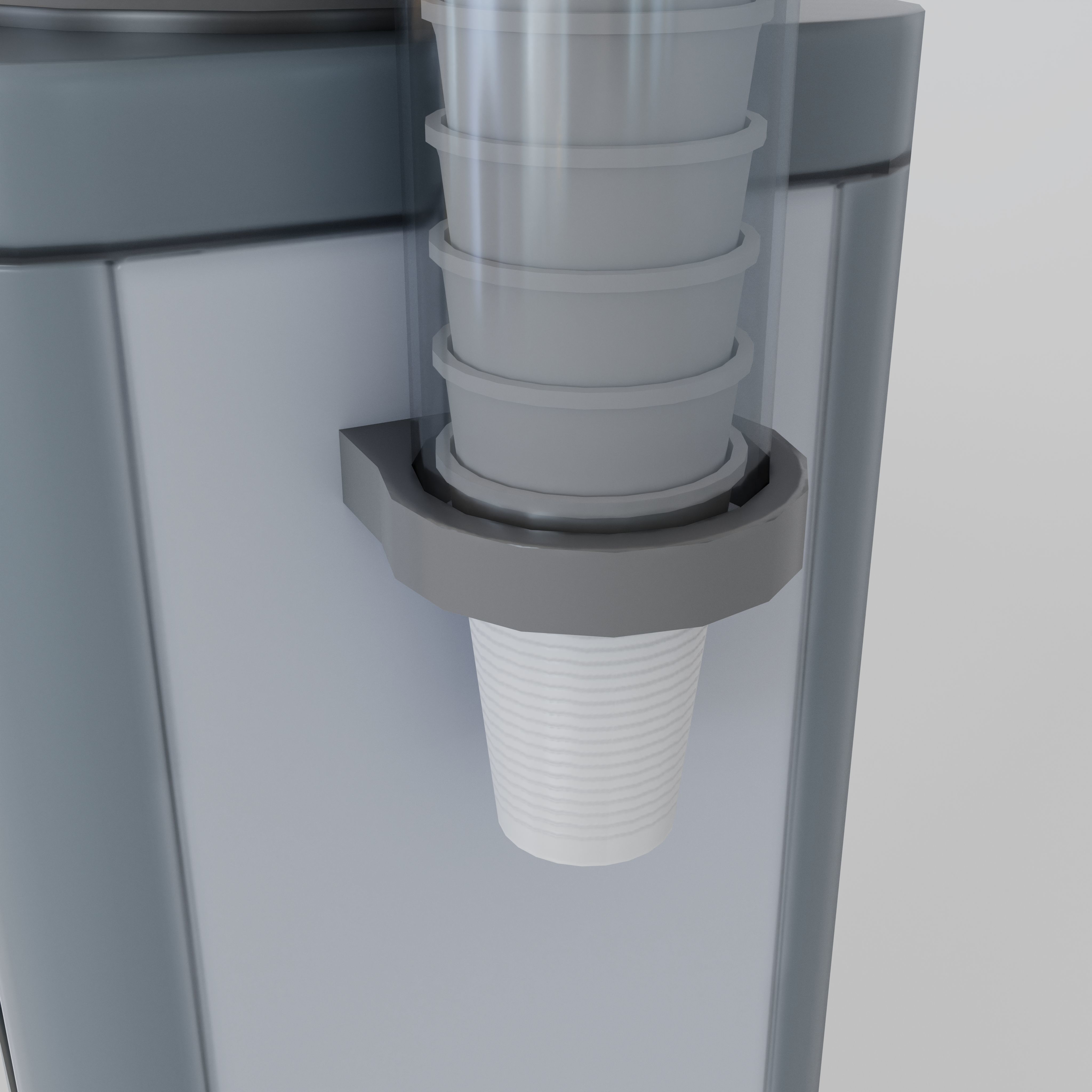 Water Dispencer - LowPoly Model 3D Low-poly 3D model_1