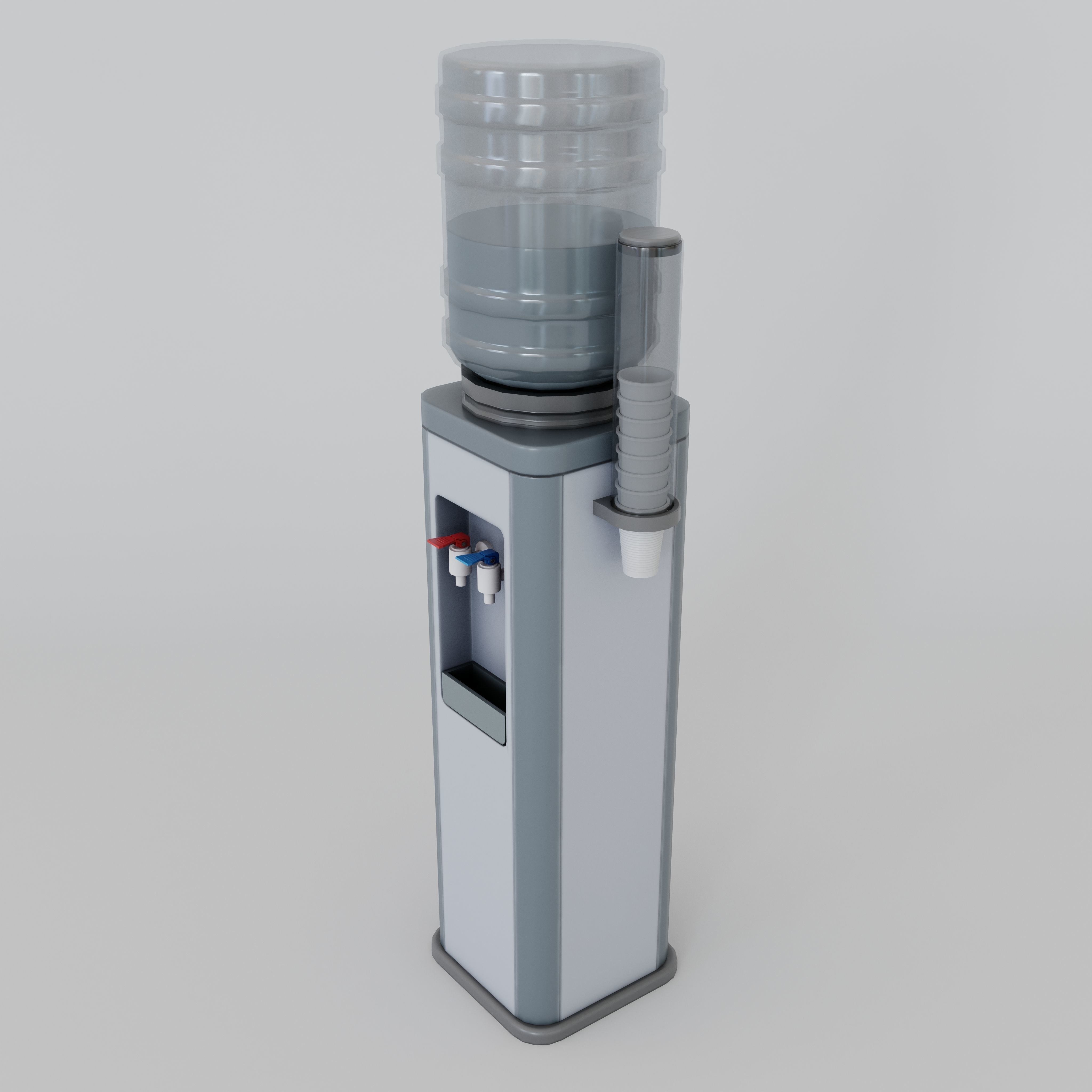 Water Dispencer - LowPoly Model 3D Low-poly 3D model_2