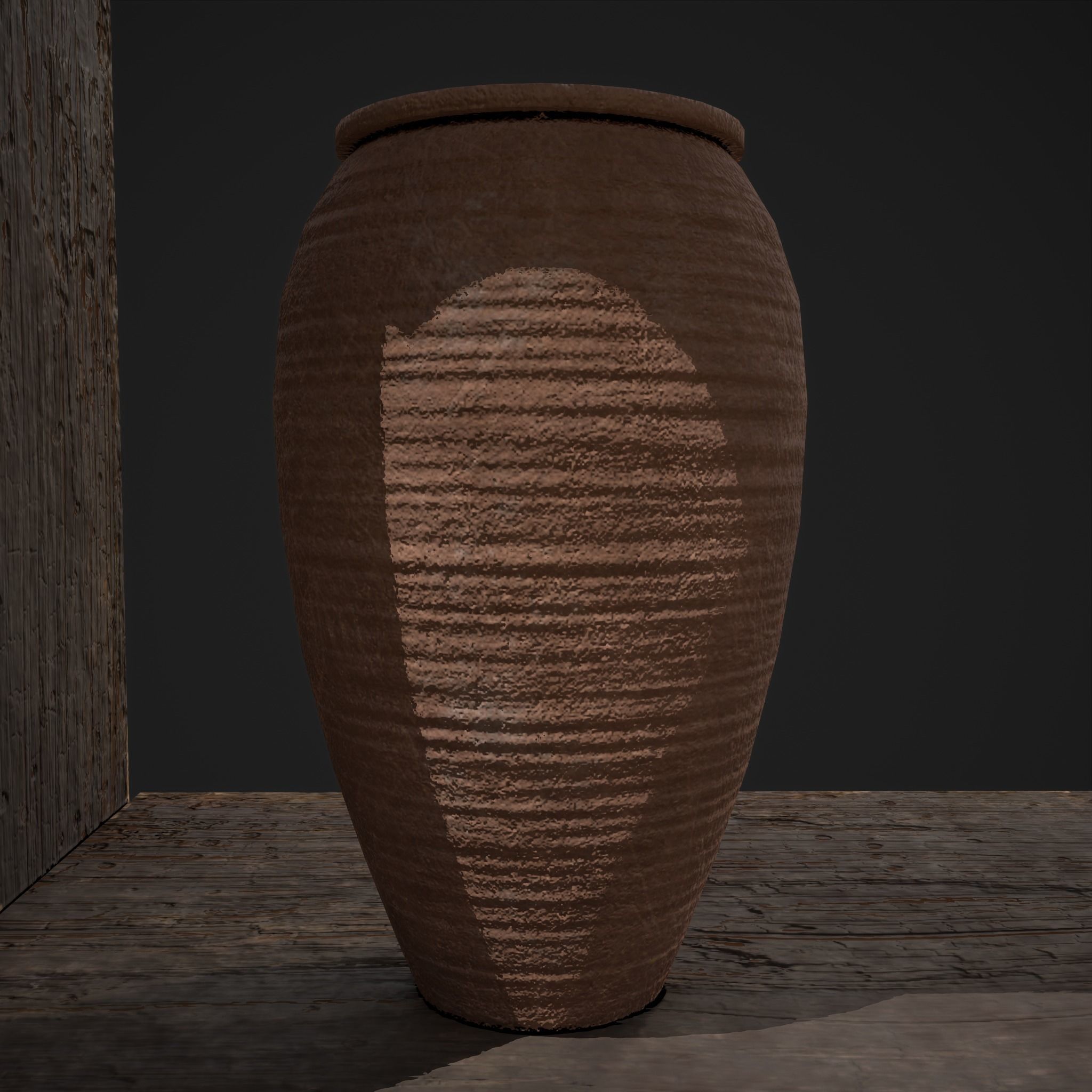 Shelf and Decor Low-poly 3D model_29