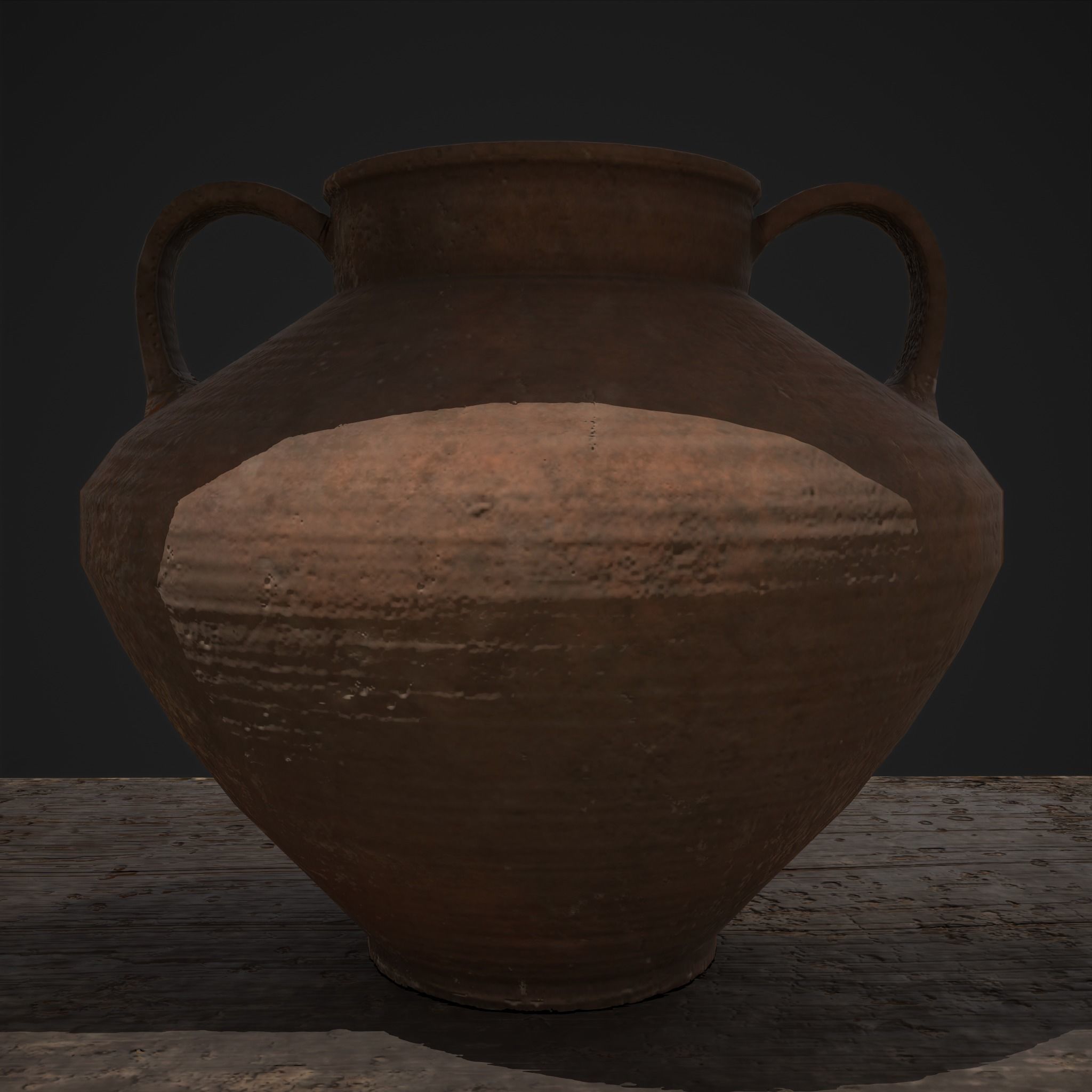 Shelf and Decor Low-poly 3D model_33