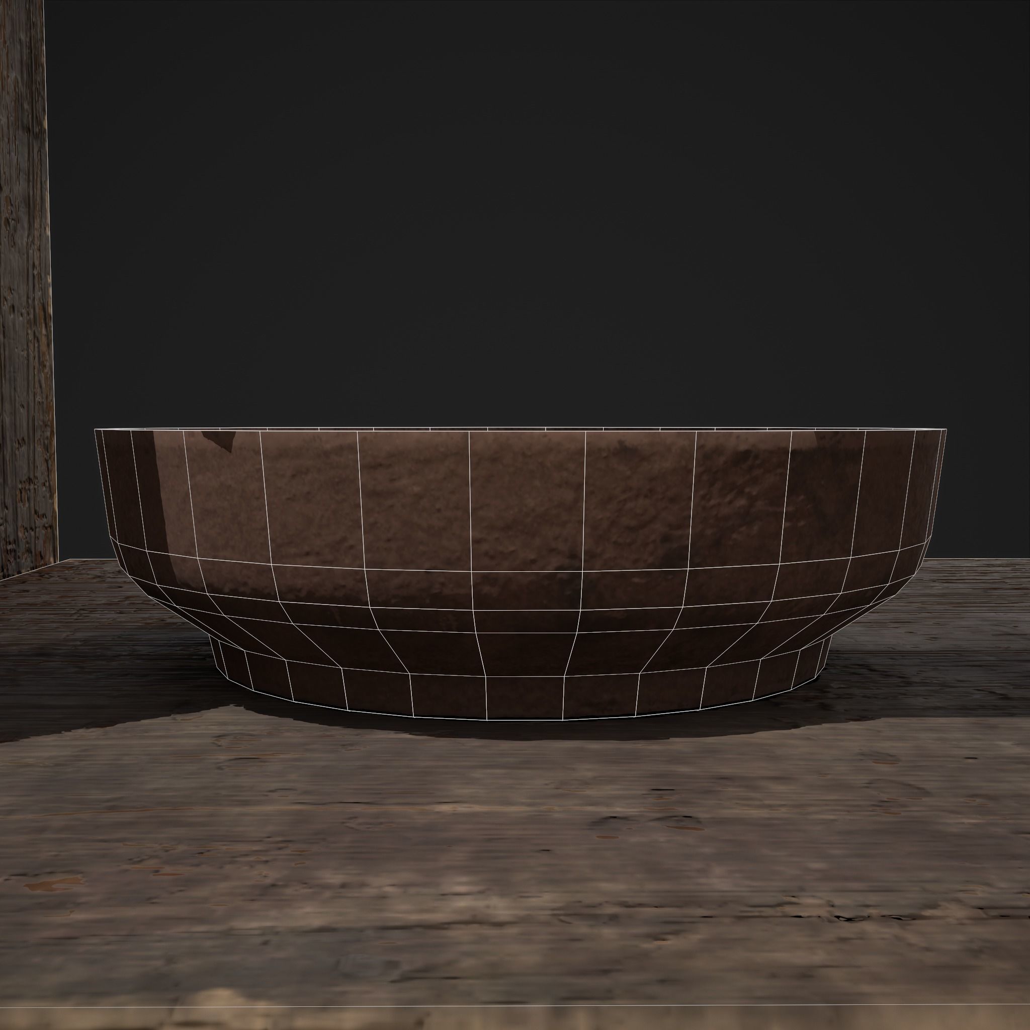 Shelf and Decor Low-poly 3D model_32