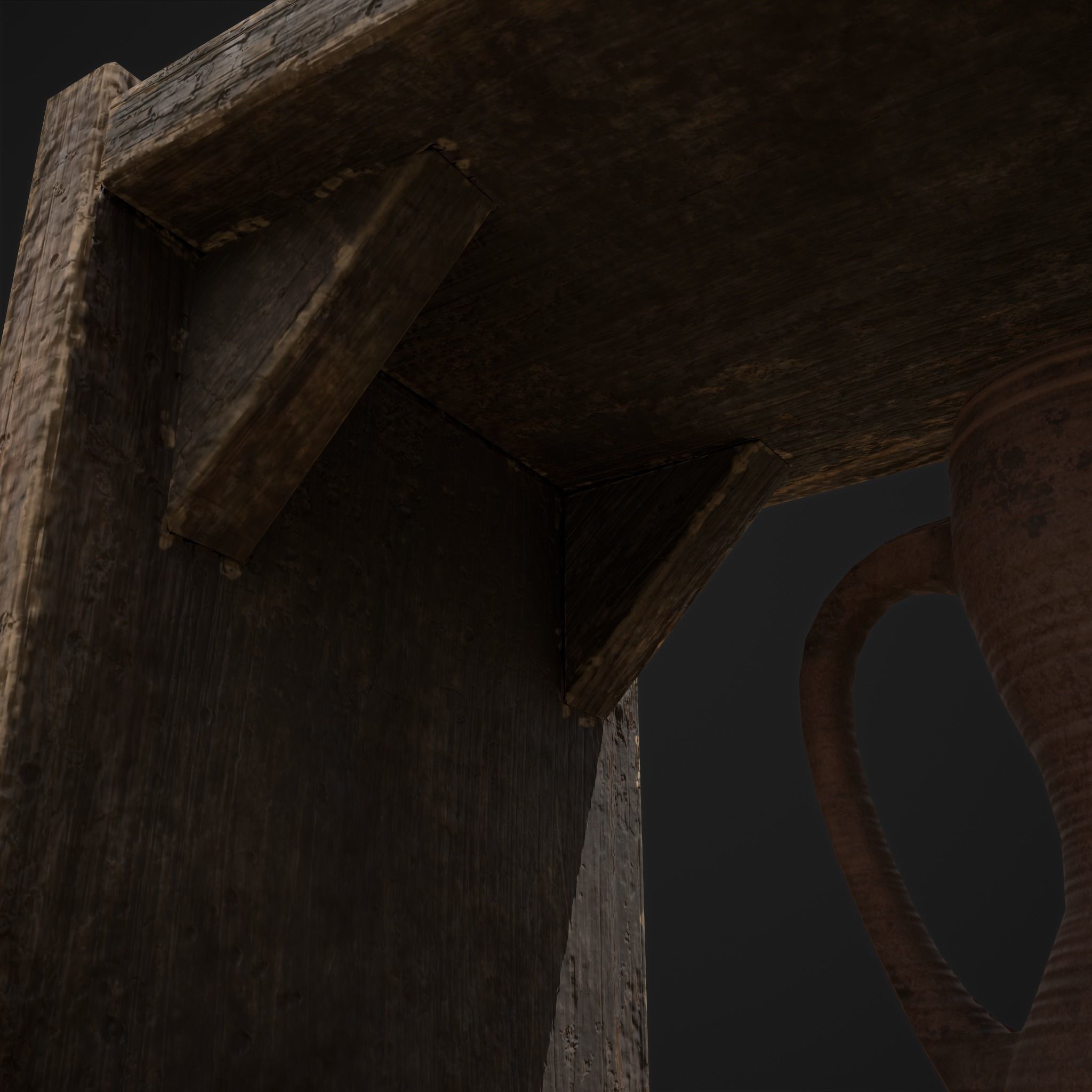 Shelf and Decor Low-poly 3D model_21