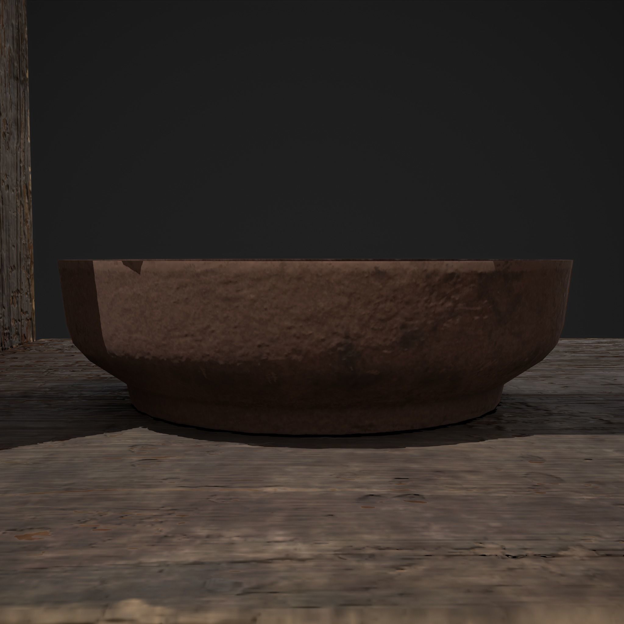 Shelf and Decor Low-poly 3D model_31