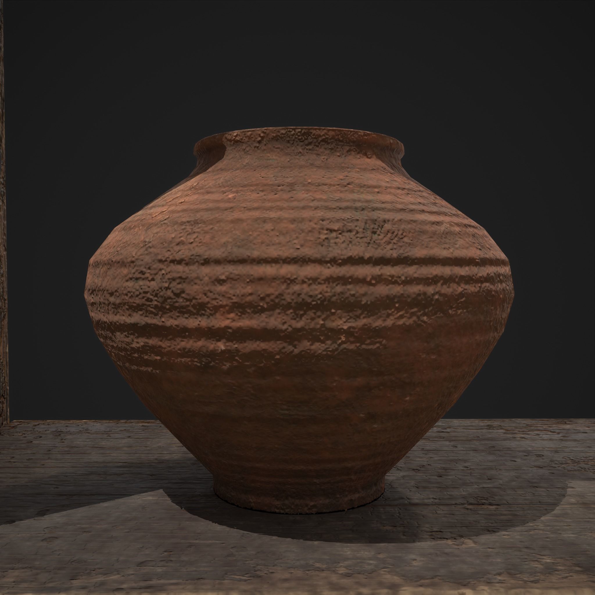 Shelf and Decor Low-poly 3D model_43