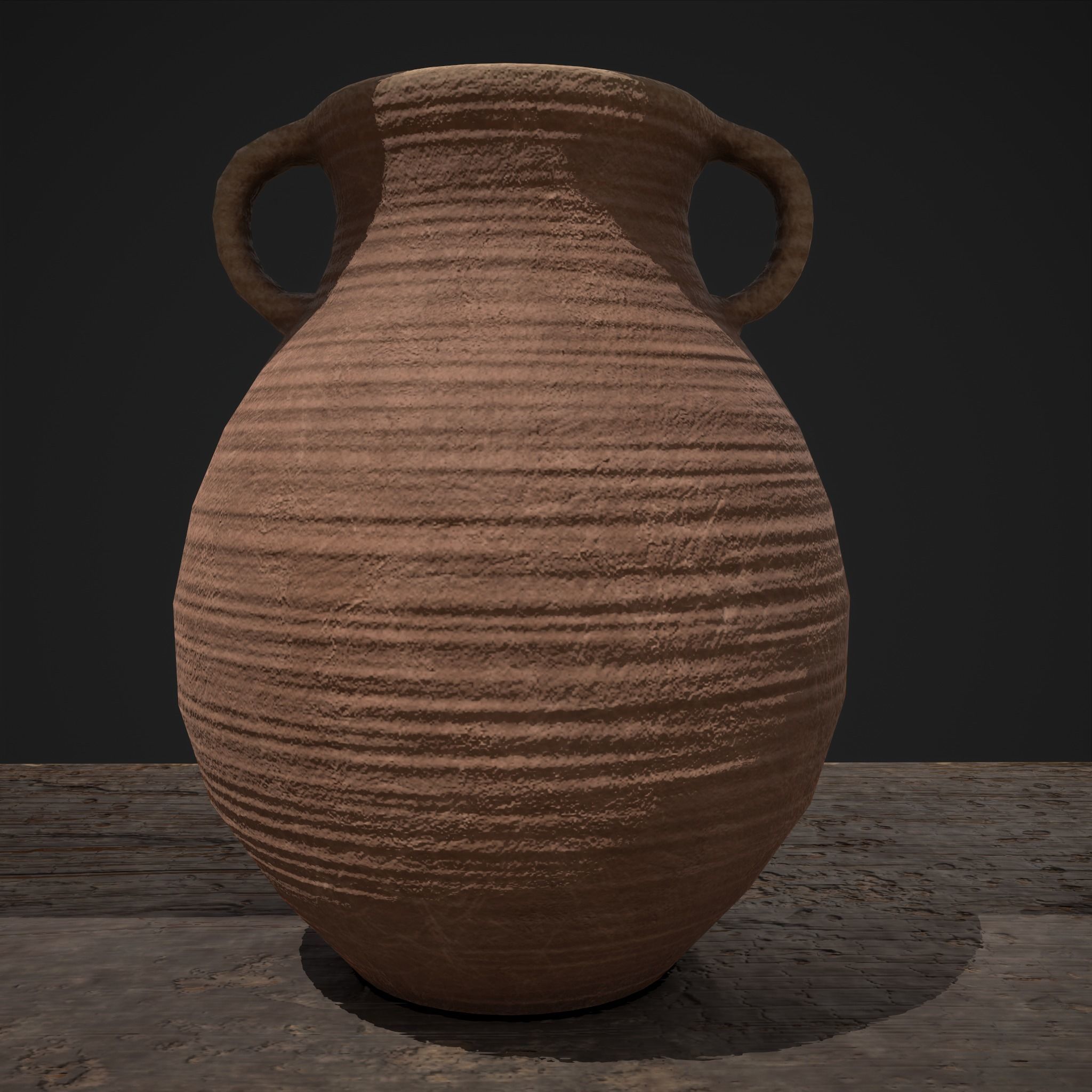 Shelf and Decor Low-poly 3D model_27