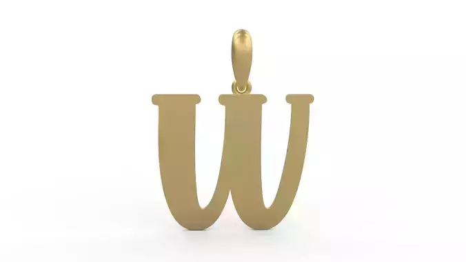 Initial Letters Pendant Funny Gang W
