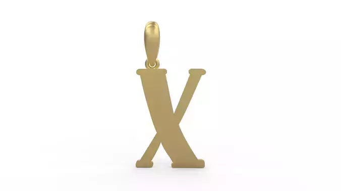 Initial Letters Pendant Funny Gang X