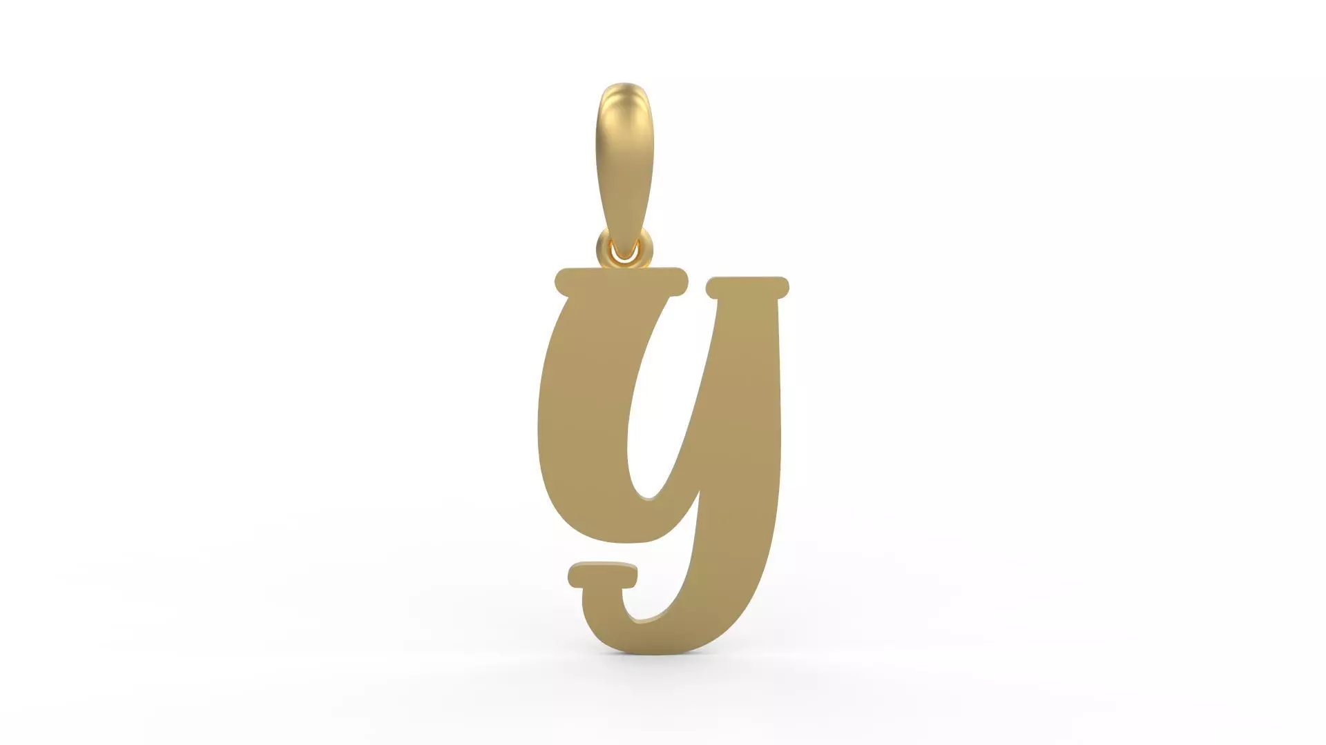 Initial Letters Pendant Funny Gang Y 3D print model_0