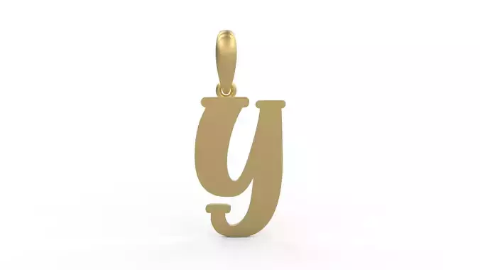 Initial Letters Pendant Funny Gang Y