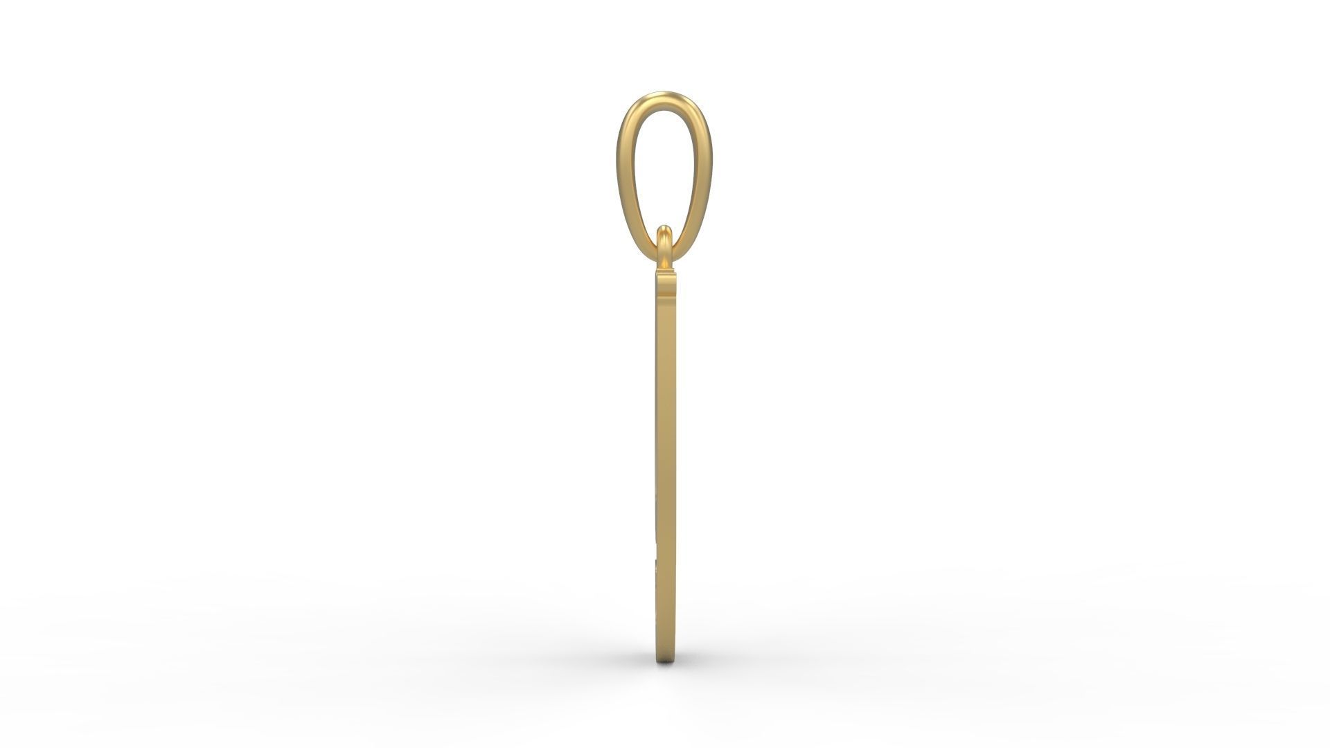 Initial Letters Pendant Funny Gang Y 3D print model_2