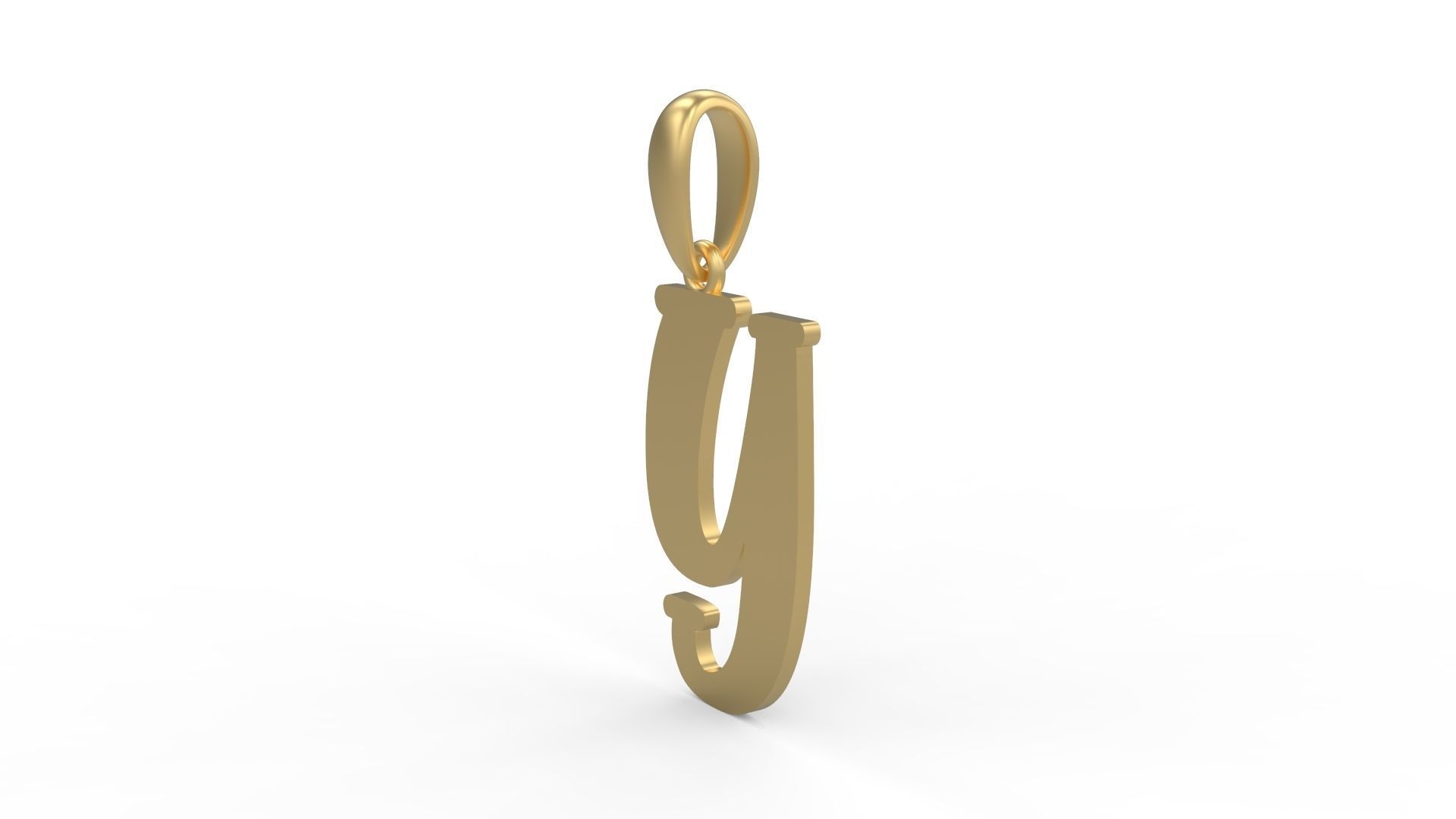 Initial Letters Pendant Funny Gang Y 3D print model_1