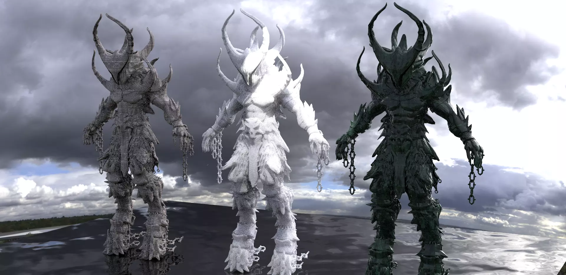 Minotaur 3D model armour design 2 3D model