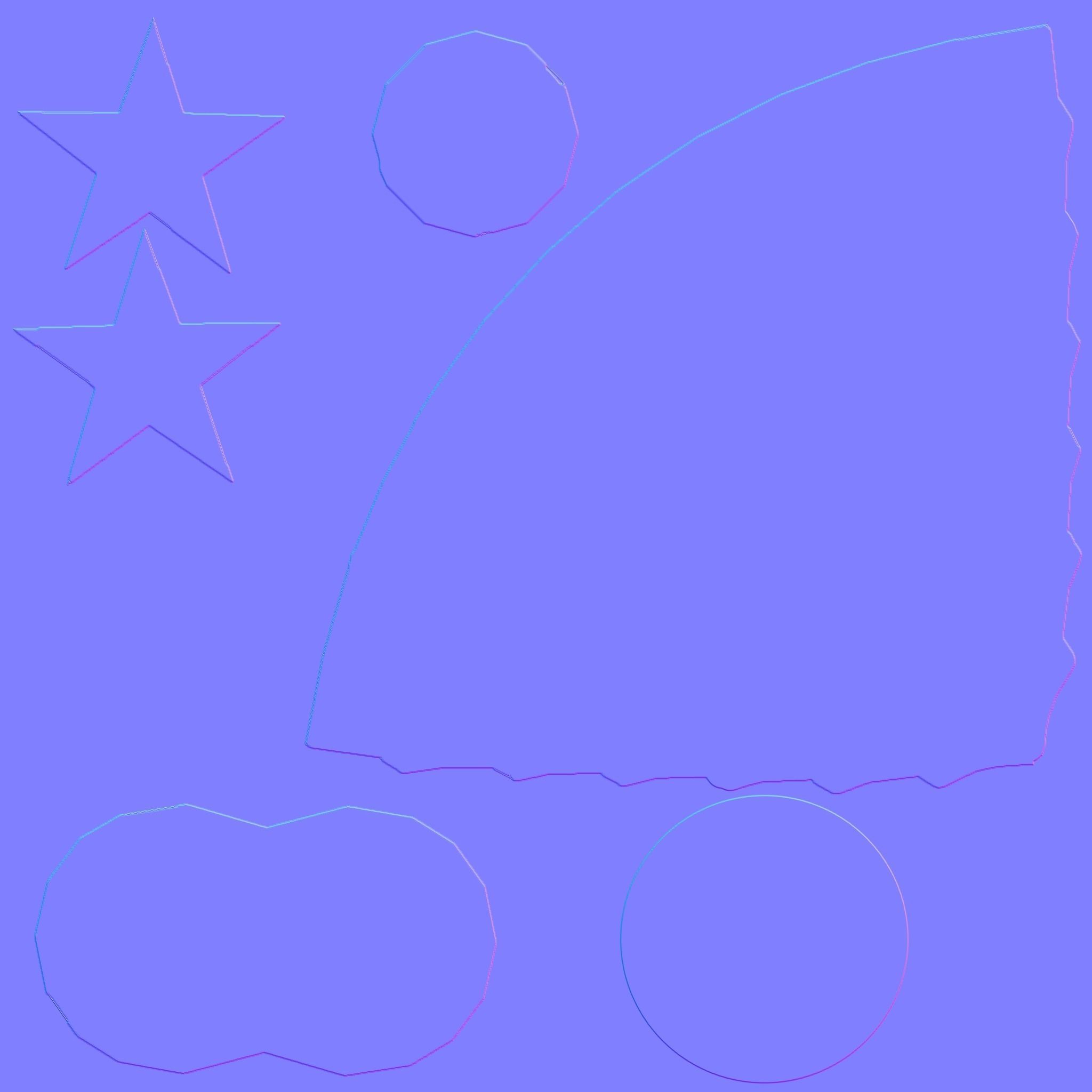 Stylized Xmas Tree v2 Low-poly 3D model_7