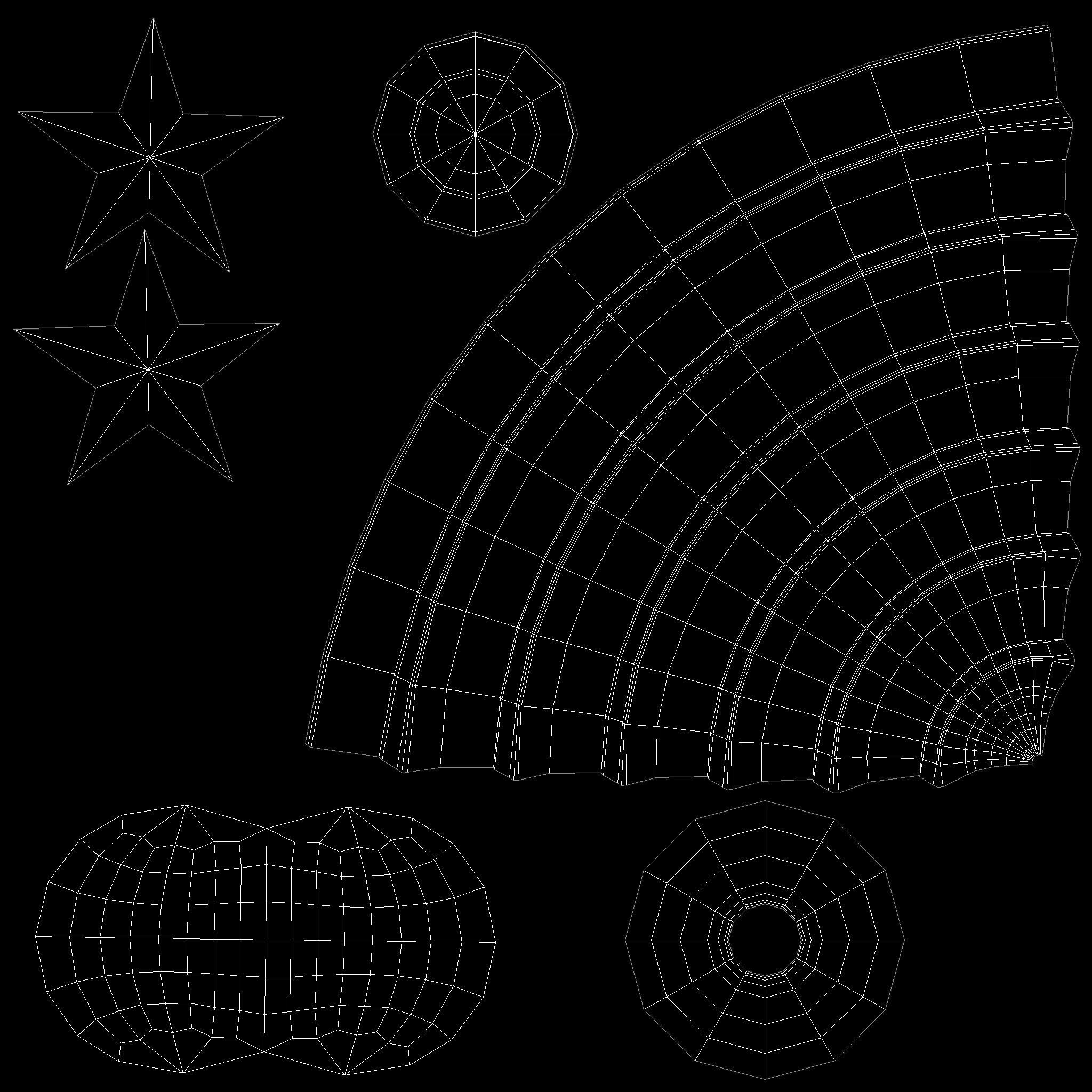 Stylized Xmas Tree v2 Low-poly 3D model_10