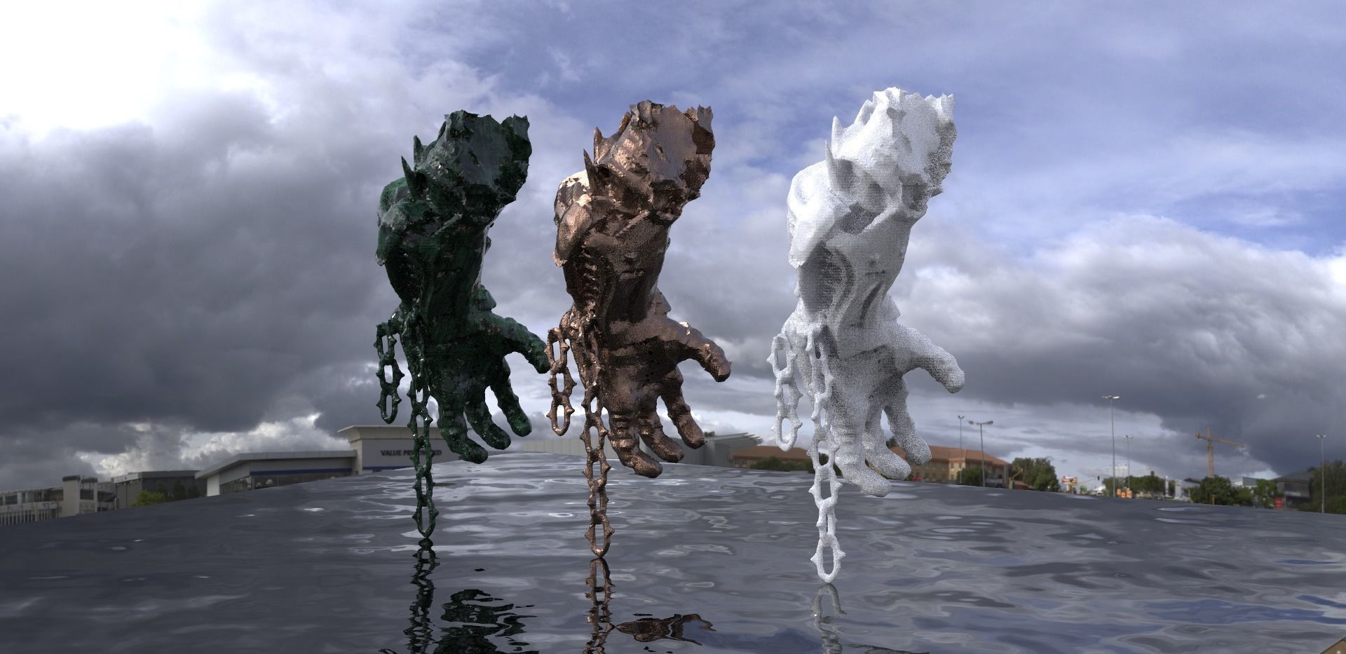 Nano Military gaunlet  3D model_2