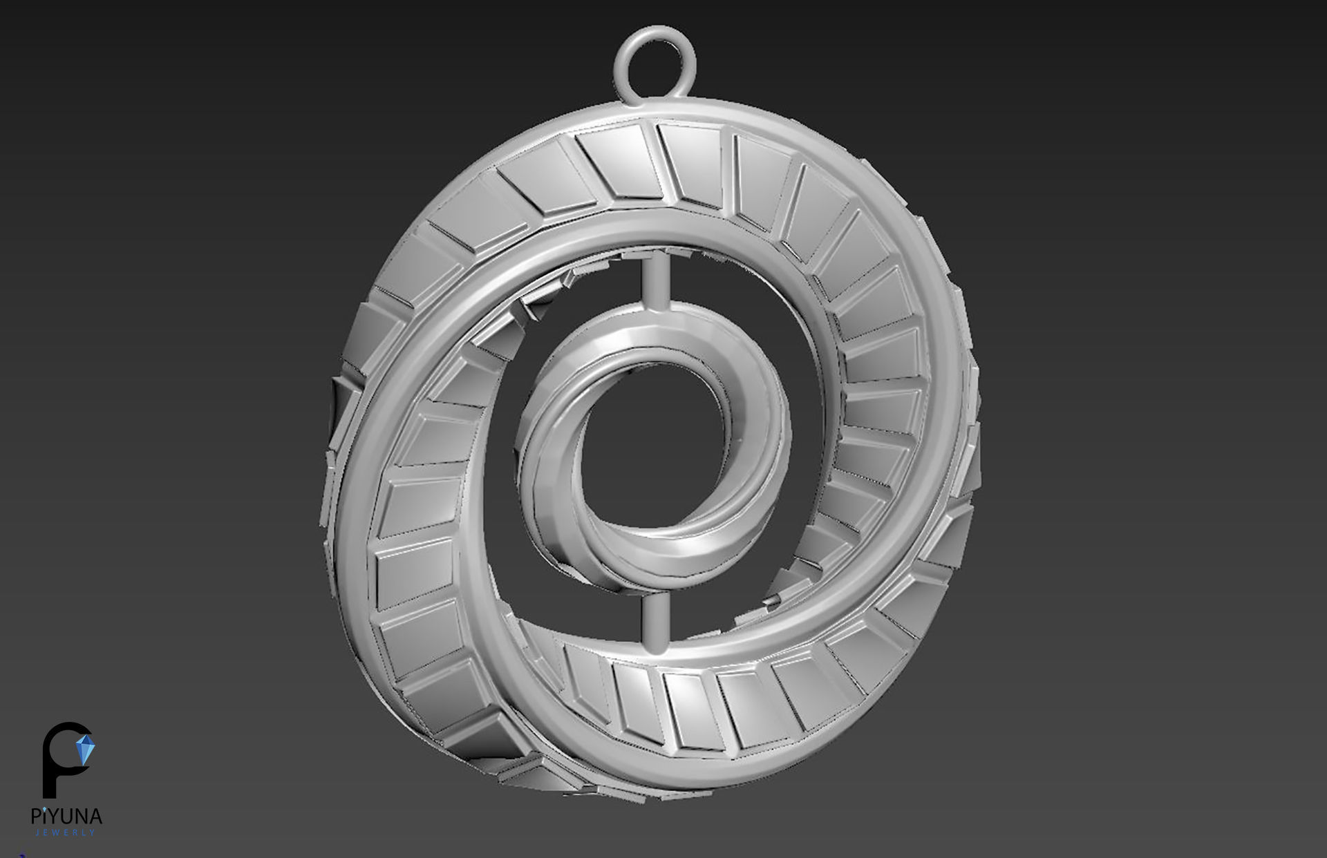 Pendant 070 3D print model_6