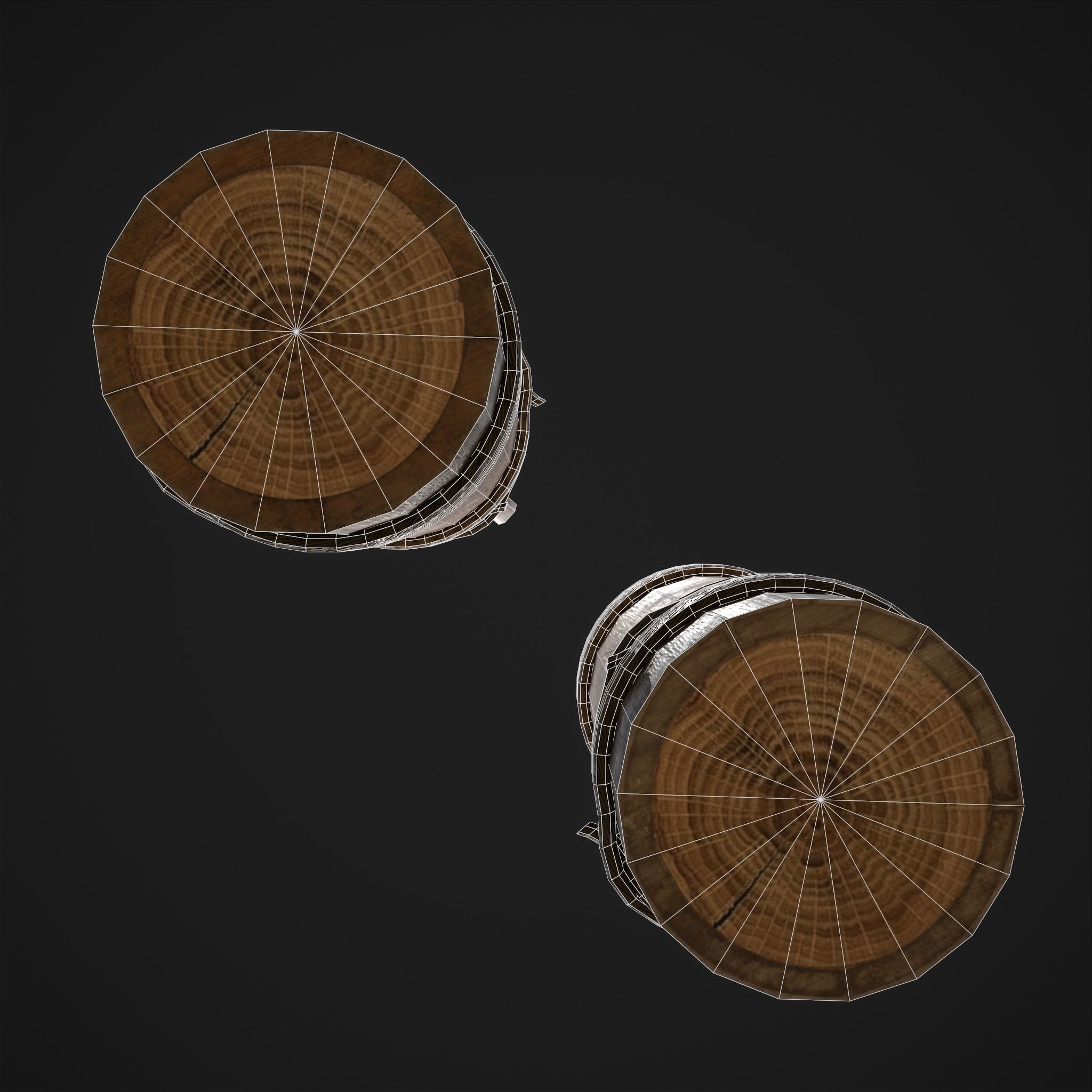 Tall Wall Water Container Low-poly 3D model_14