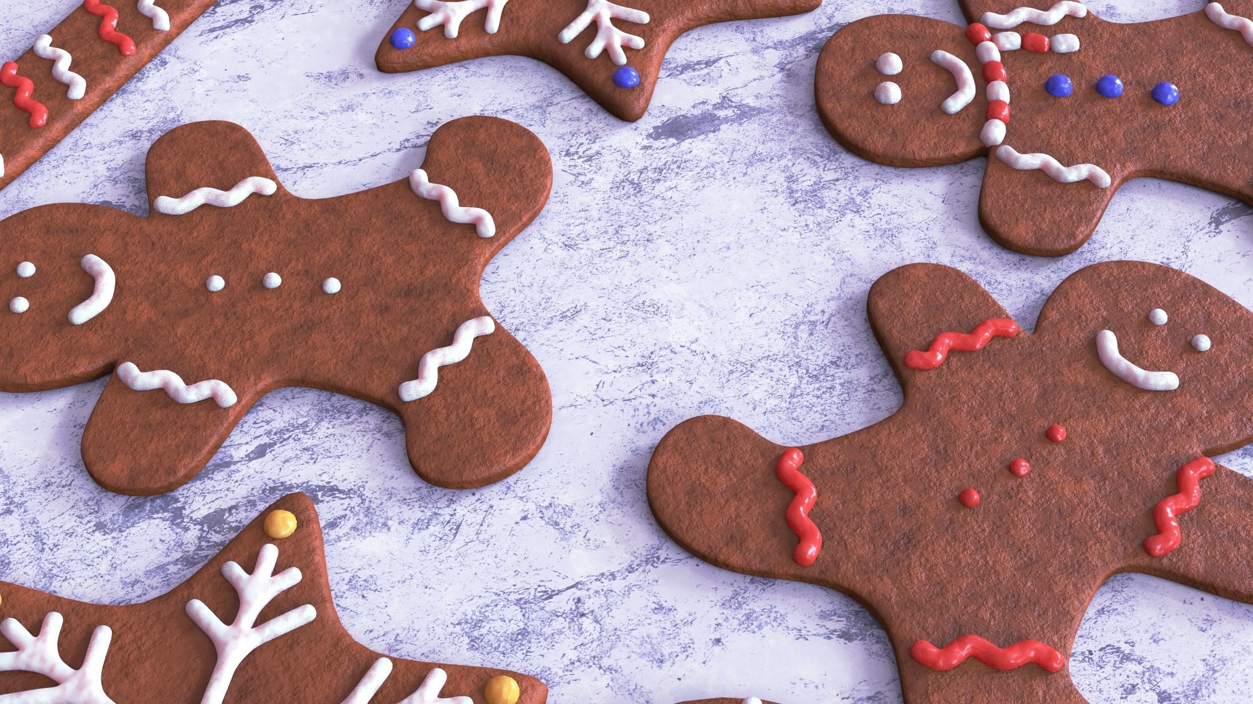 Gingerbread Cookies 3D model_4