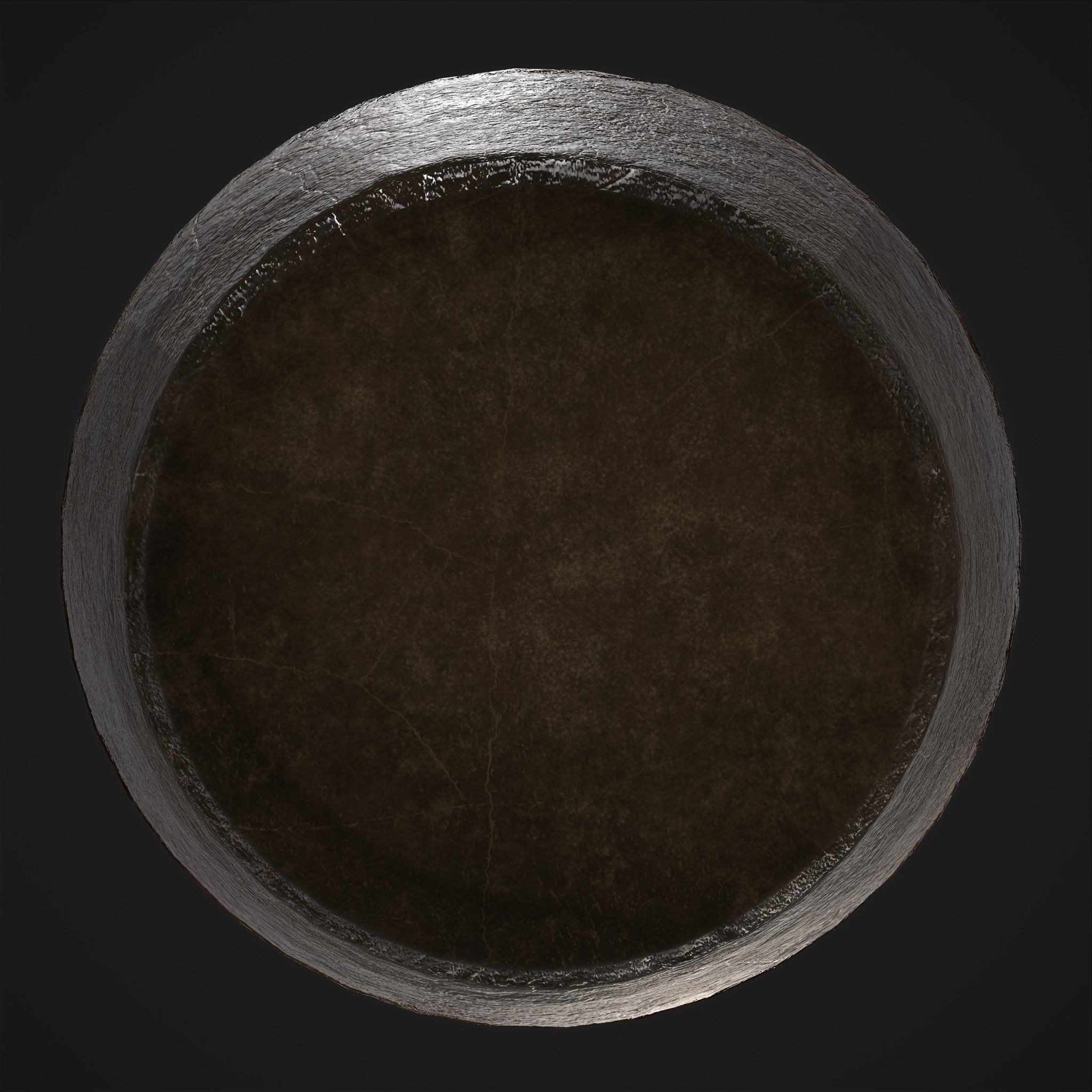 Rustic Clay Vase  Low-poly 3D model_10