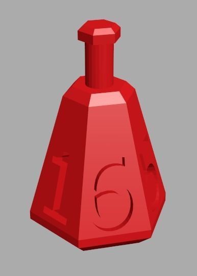 Health Potion Dice Free 3D print model_1