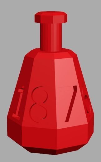 Health Potion Dice Free 3D print model_2