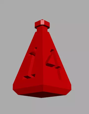 Health Potion Dice Free 3D print model_0