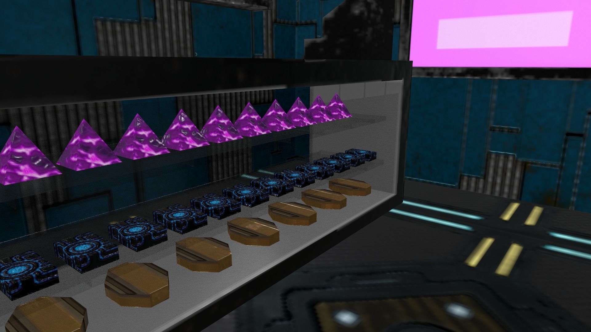 Cyberpunk City - Building 16 Low-poly 3D model_12