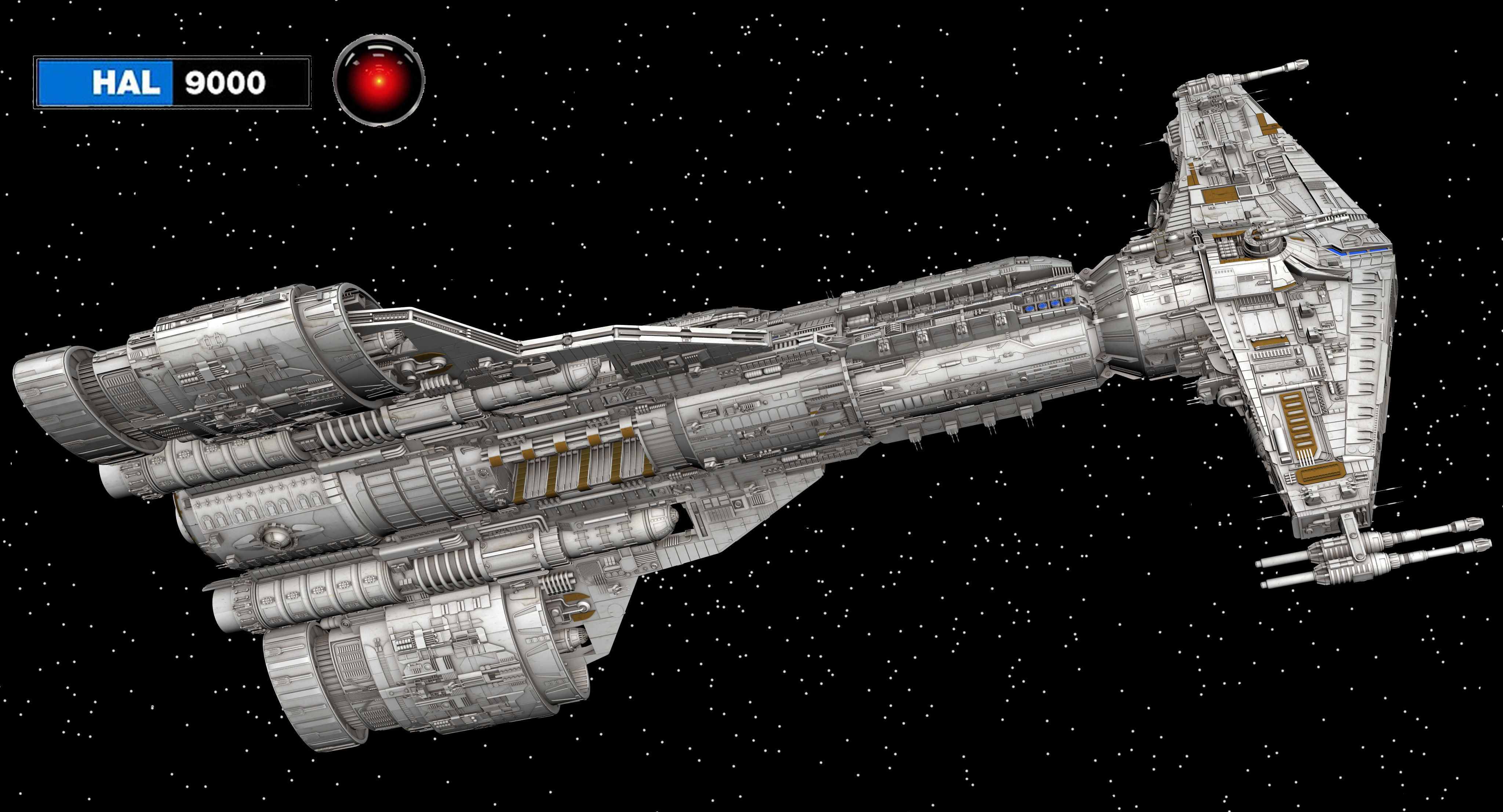 HammerHead class cruiser grey 3D model | CGTrader, image size:4096x2214