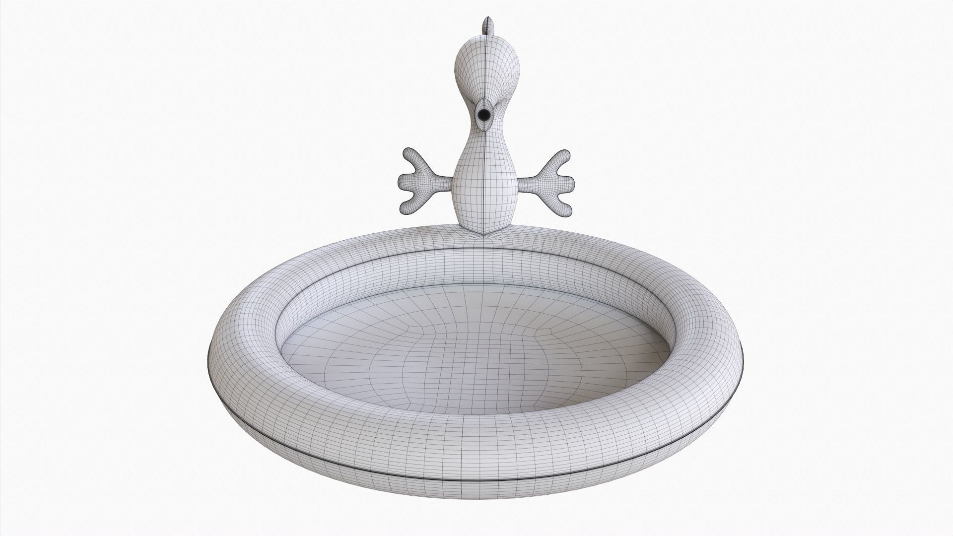 Sprinkler pool with seahorse 3D model_7