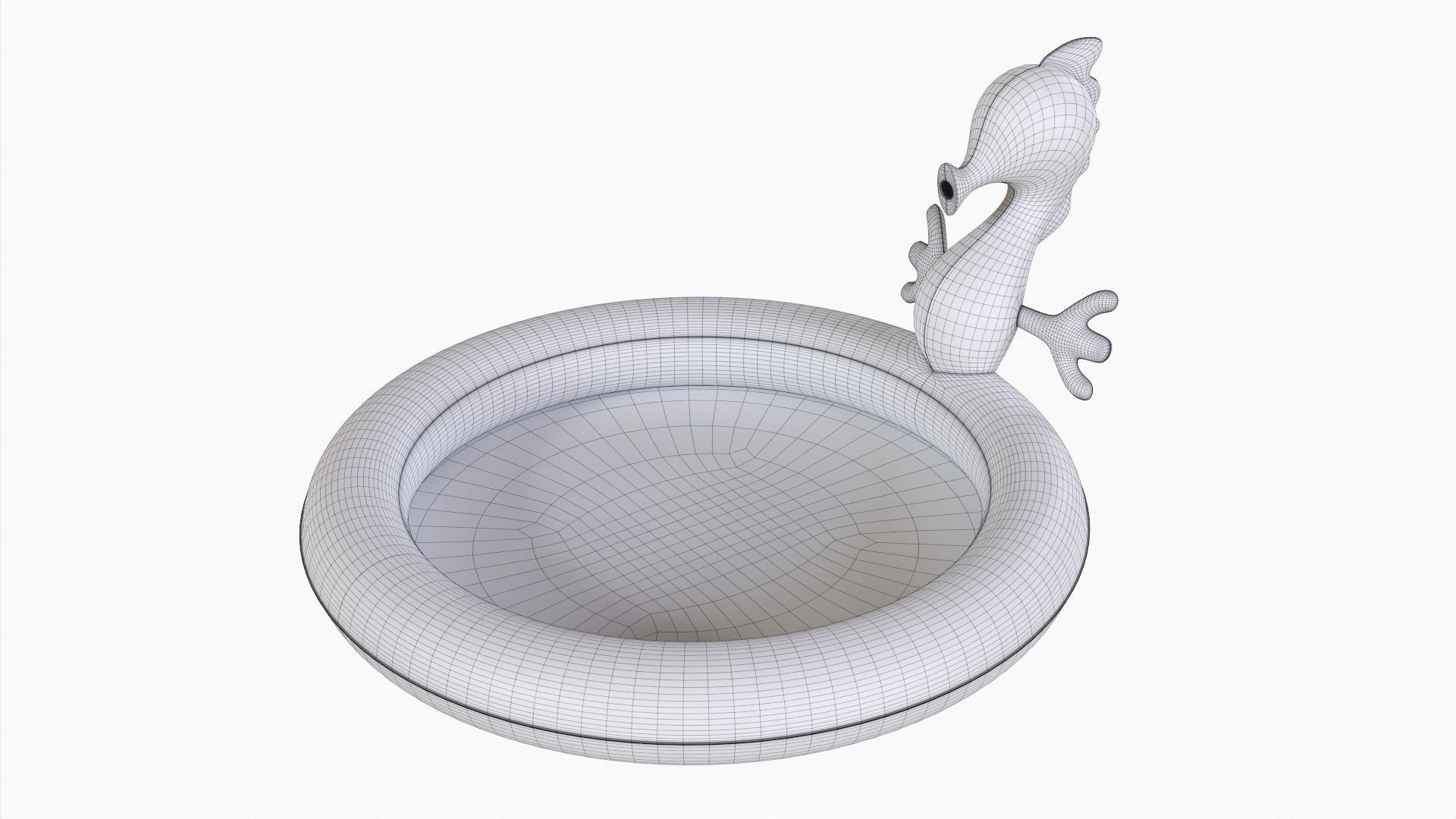 Sprinkler pool with seahorse 3D model_5