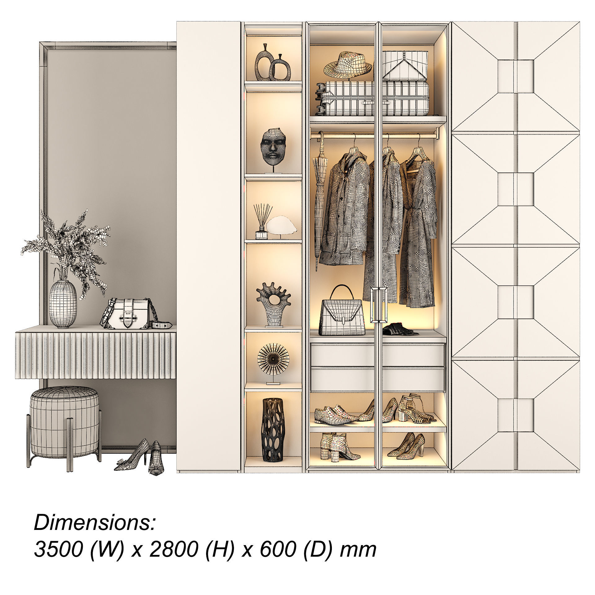 Entryway furniture 106 3D model_3
