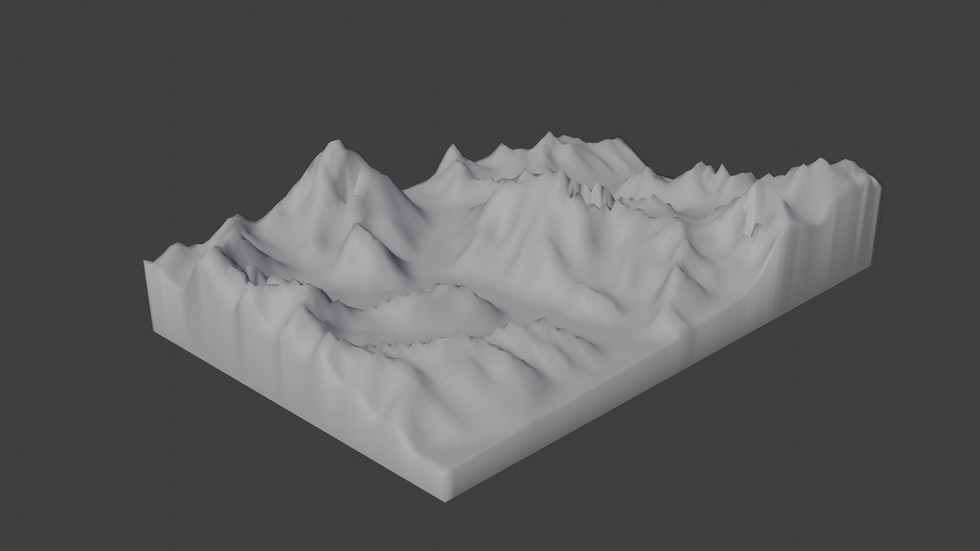 Broad Peak Mountain Low-poly 3D model_9