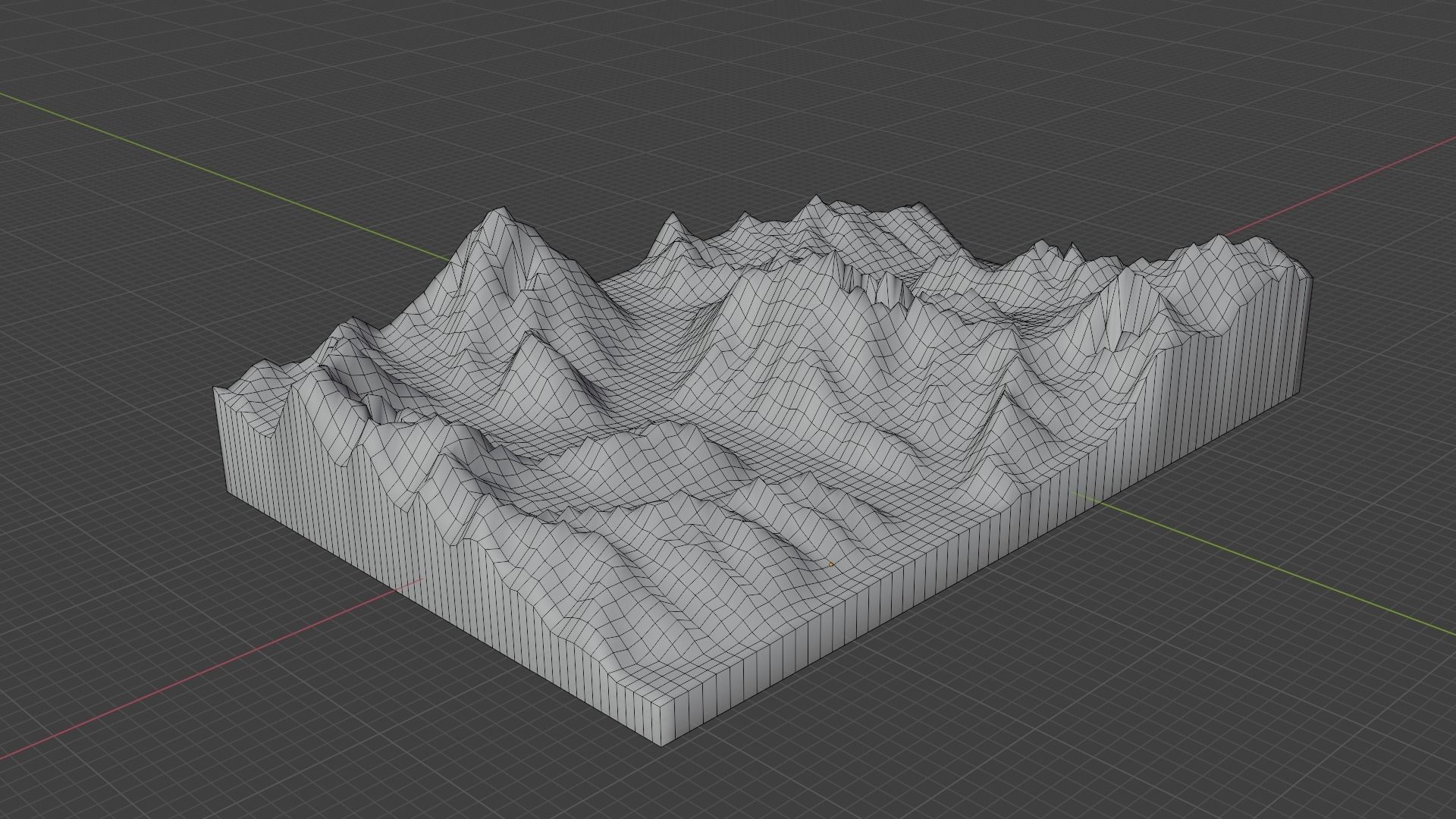 Broad Peak Mountain Low-poly 3D model_7
