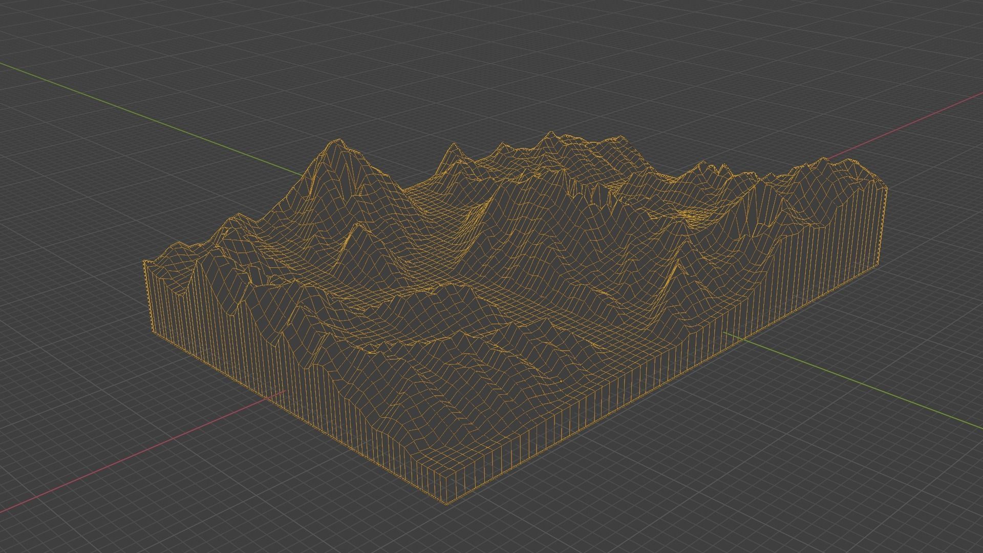 Broad Peak Mountain Low-poly 3D model_8
