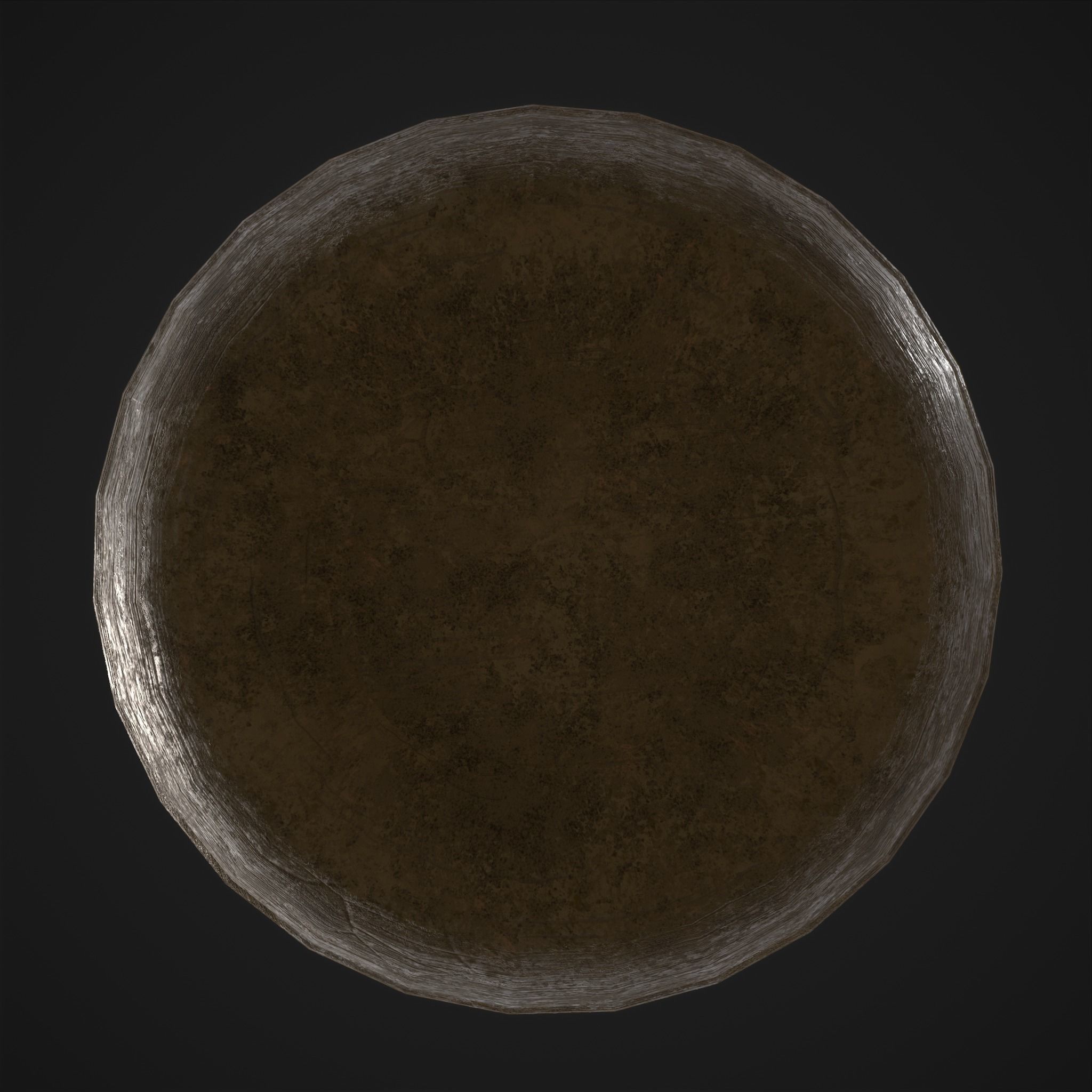 Ornate pottery Cup Low-poly 3D model_8