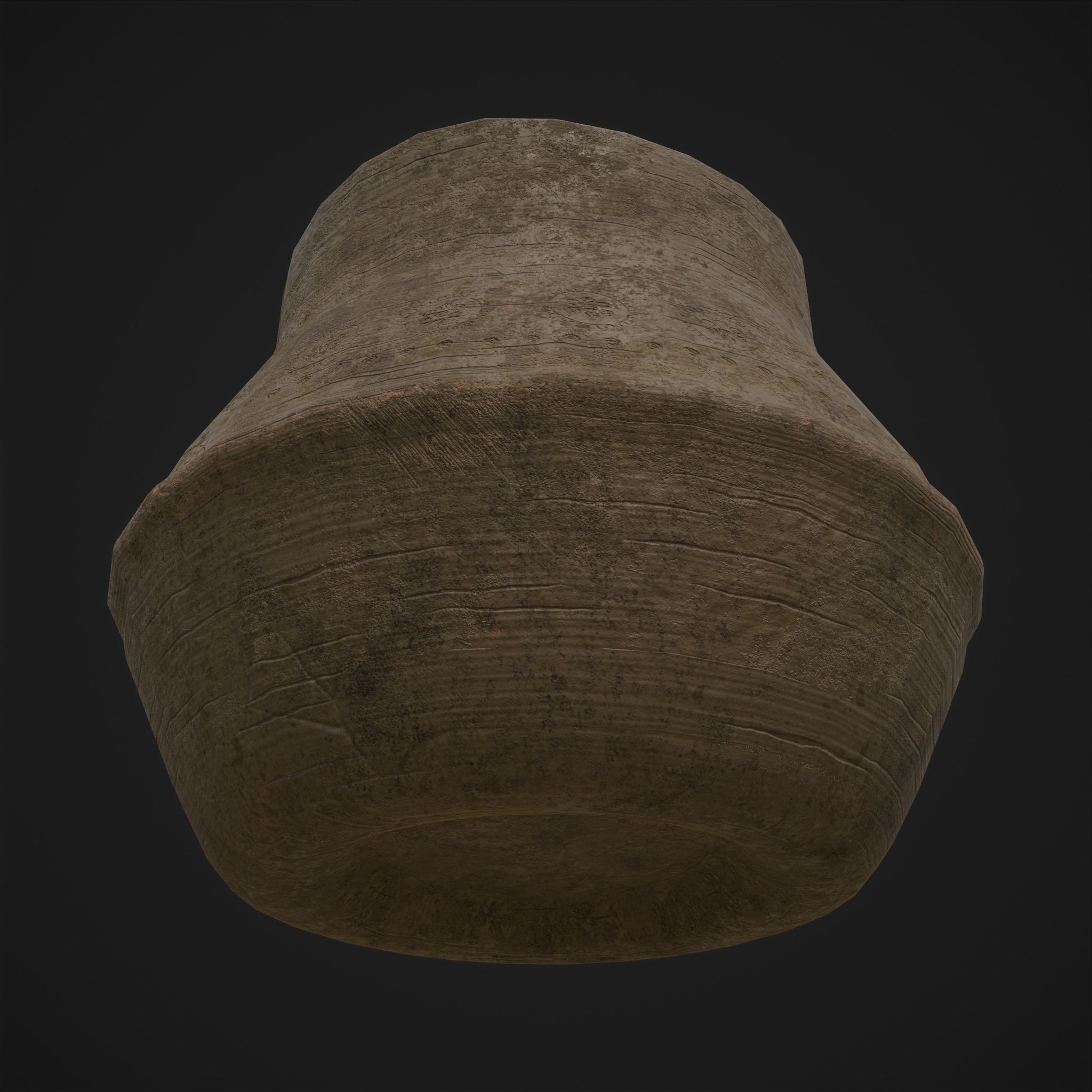 Ornate pottery Cup Low-poly 3D model_20