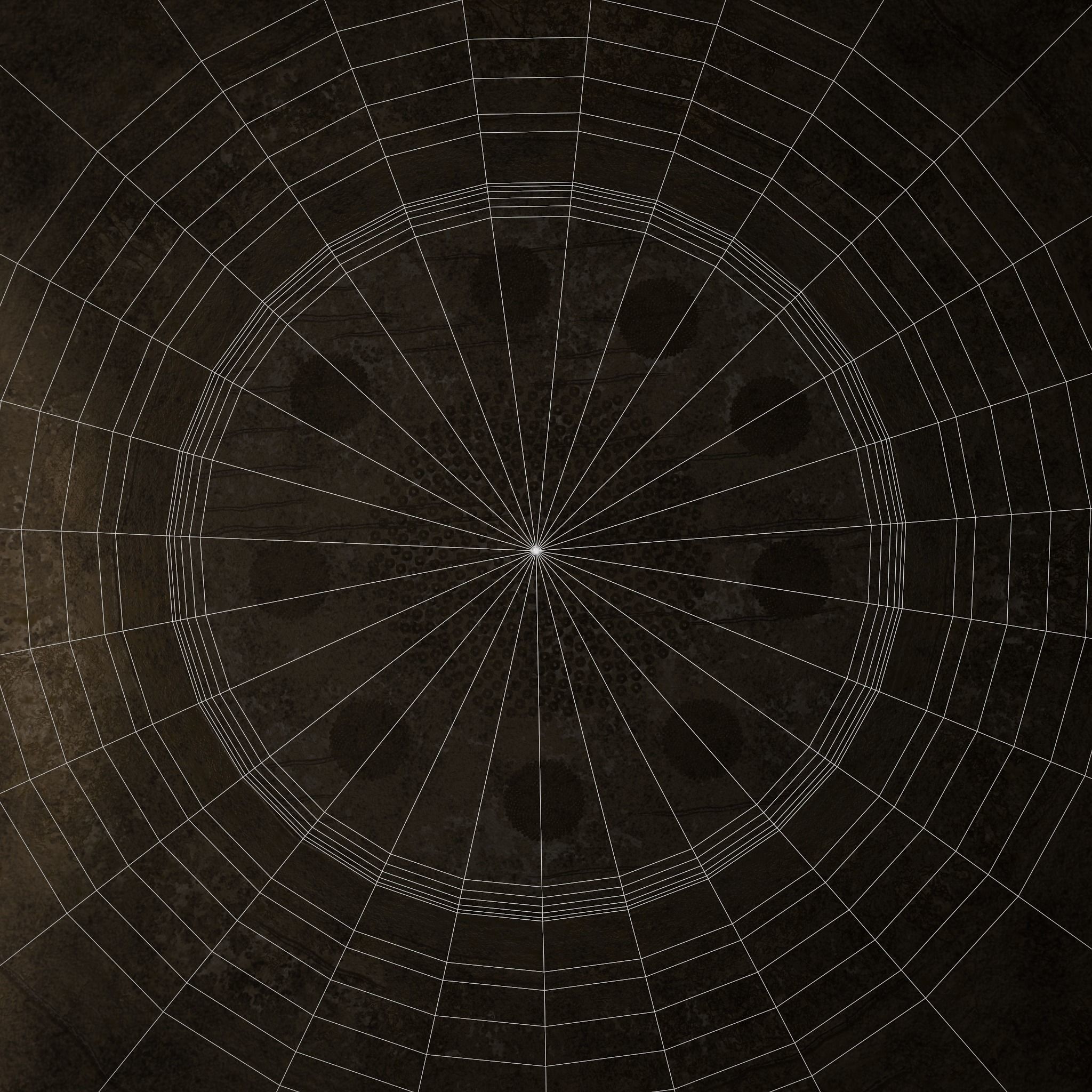 Ornate pottery Cup Low-poly 3D model_19