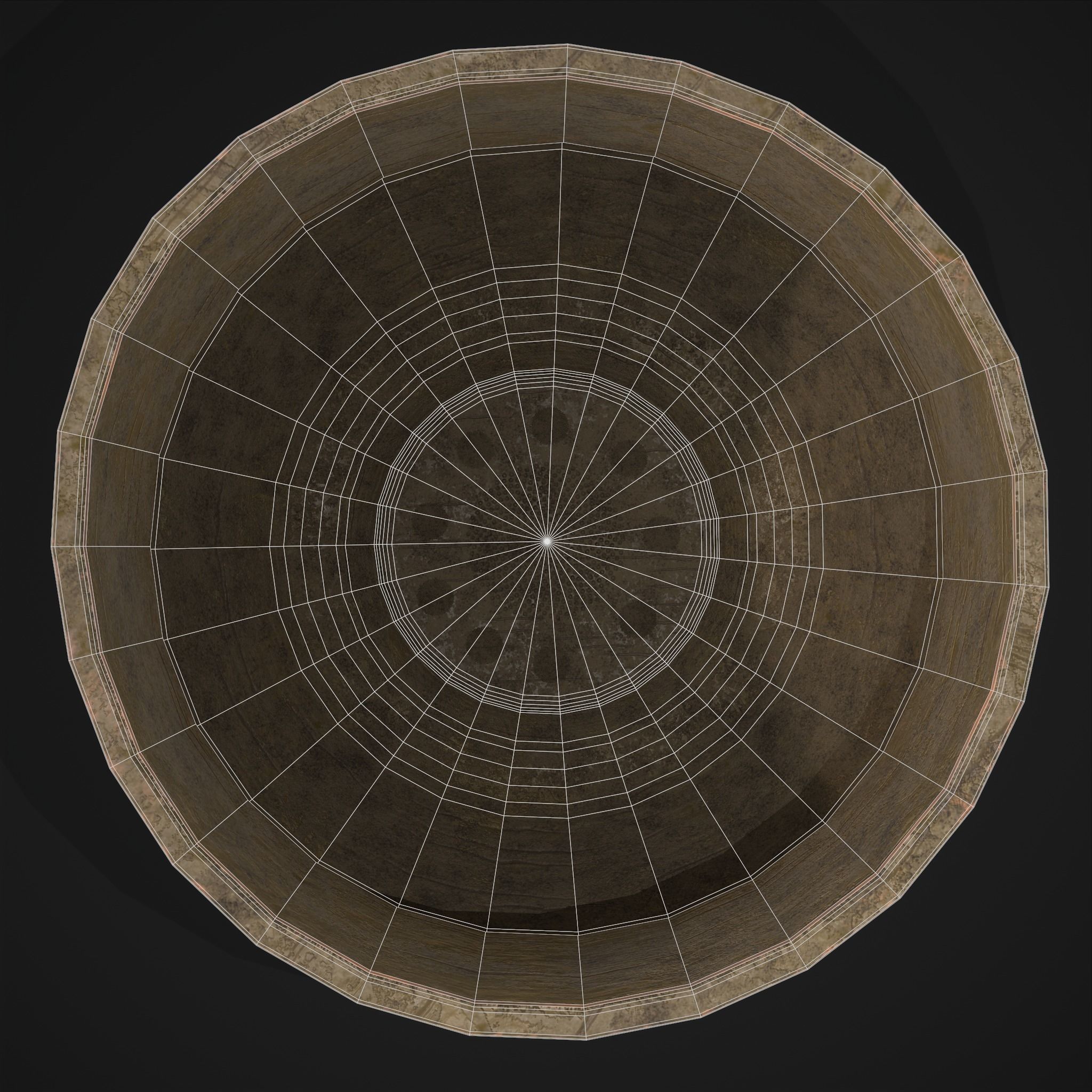 Ornate pottery Cup Low-poly 3D model_7