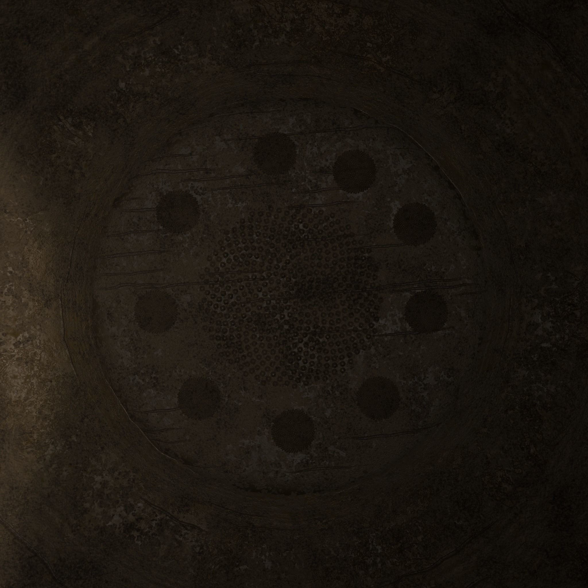 Ornate pottery Cup Low-poly 3D model_18