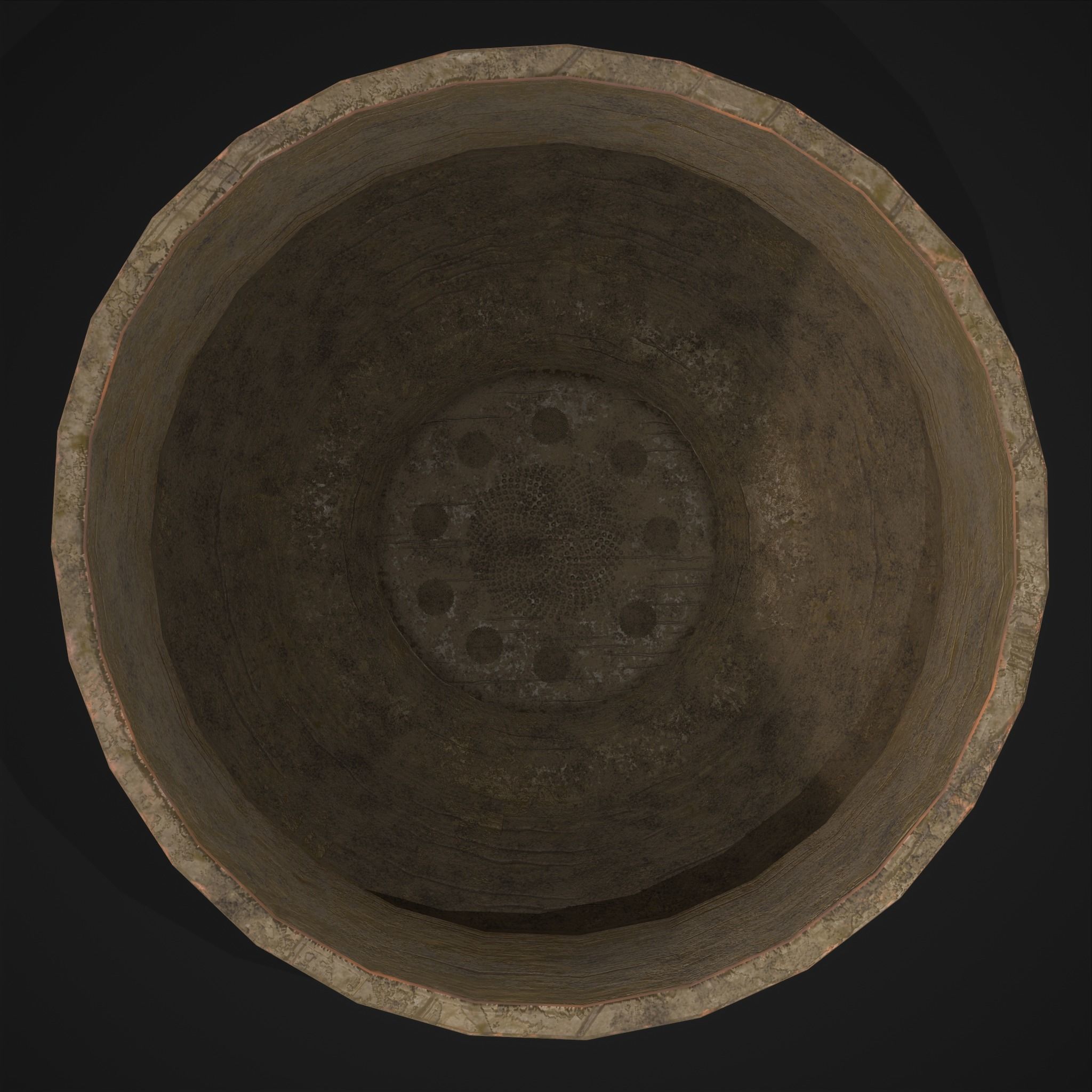 Ornate pottery Cup Low-poly 3D model_6