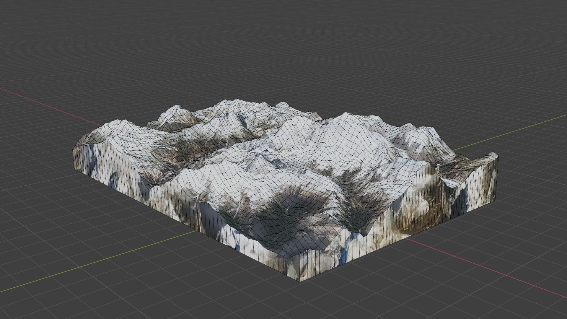 Chamlang Mountain Low-poly 3D model_6